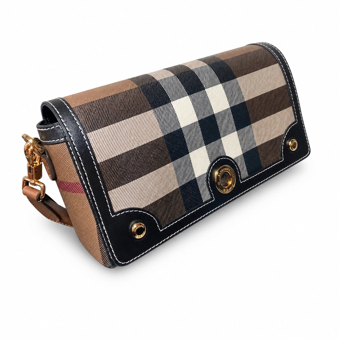 Burberry Leather Check Bag