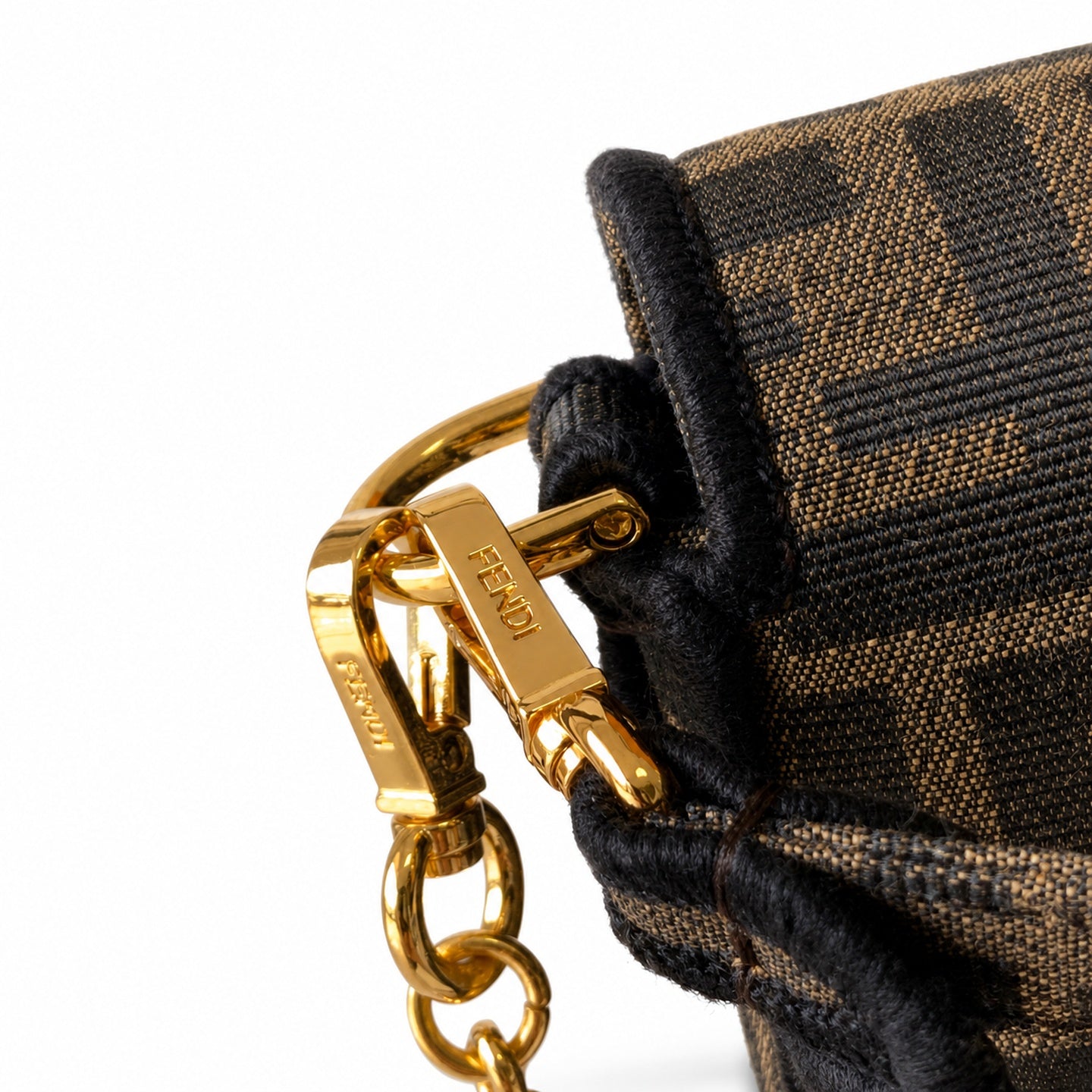 Fendi Baguette Small Embroidered Black Bag