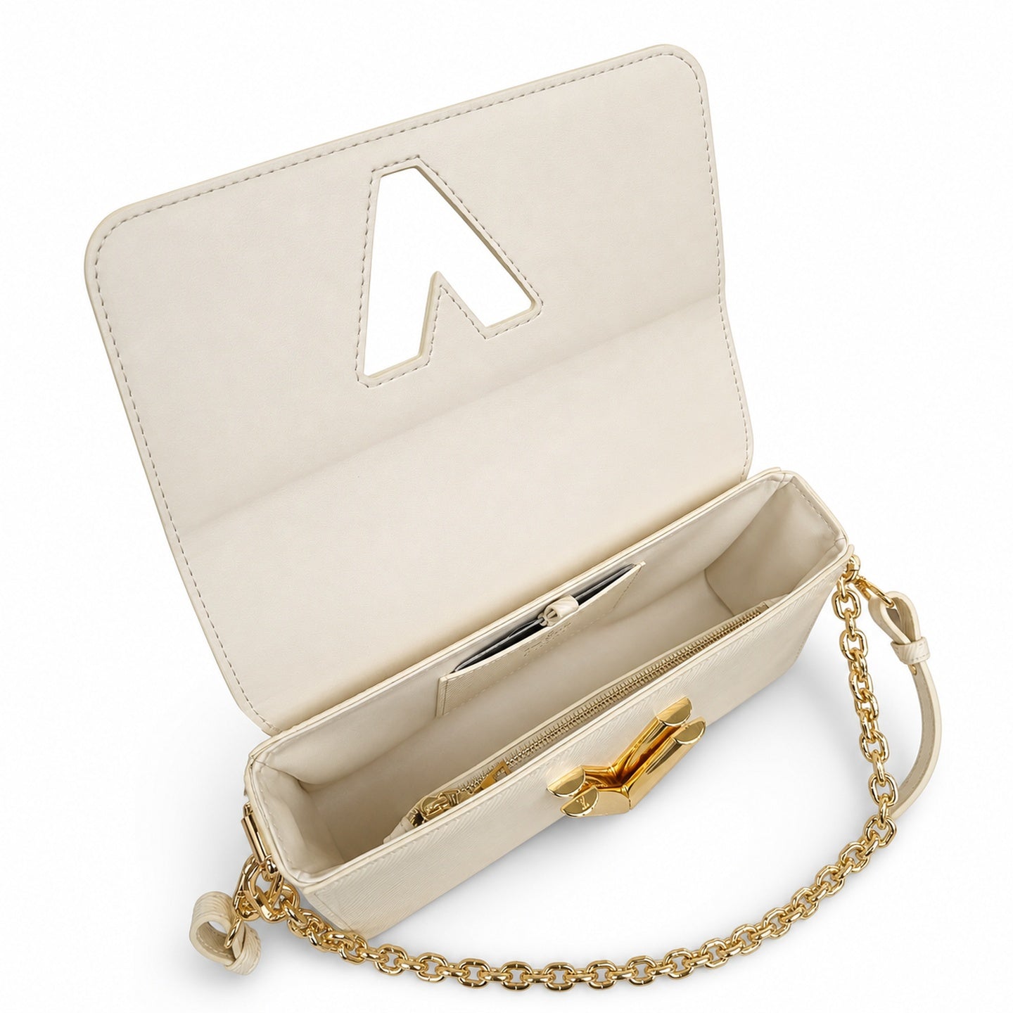 Louis Vuitton Twist Leather White Handbag