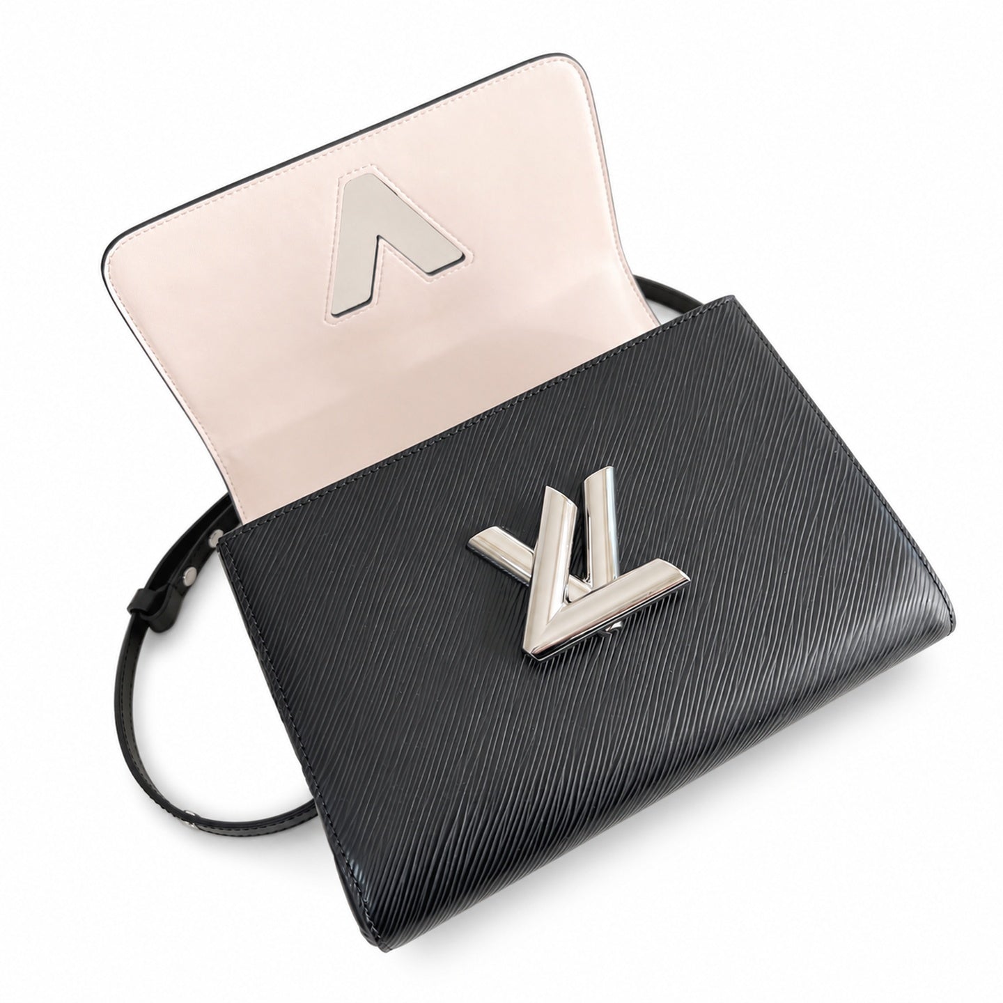 Louis Vuitton Twist Medium Leather Black Handbag