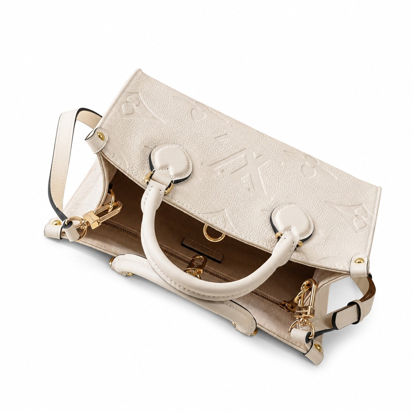 Louis Vuitton OnTheGo Mini Leather White Handbag