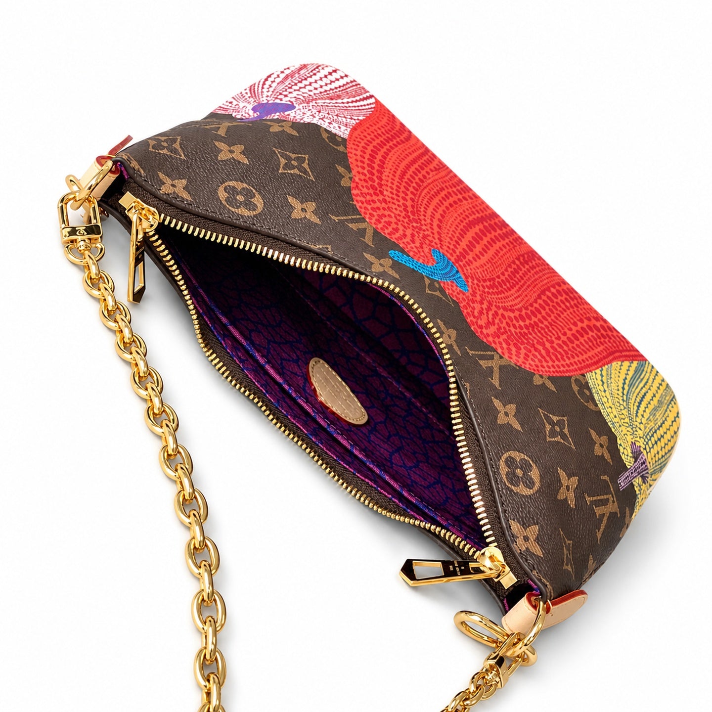 Louis Vuitton Boulogne Yayoi Kusama Canvas Handbag
