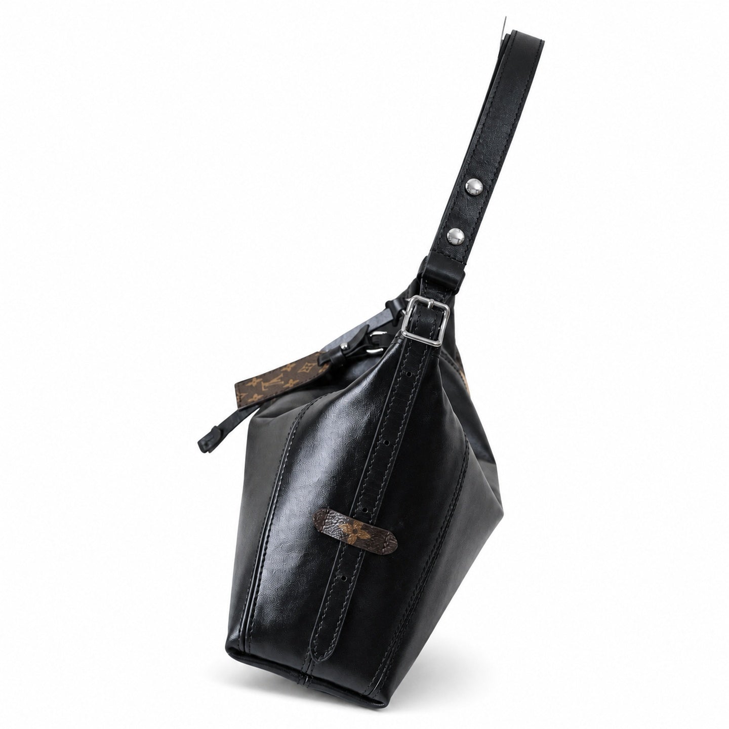 Louis Vuitton CarryAll Leather Black Handbag