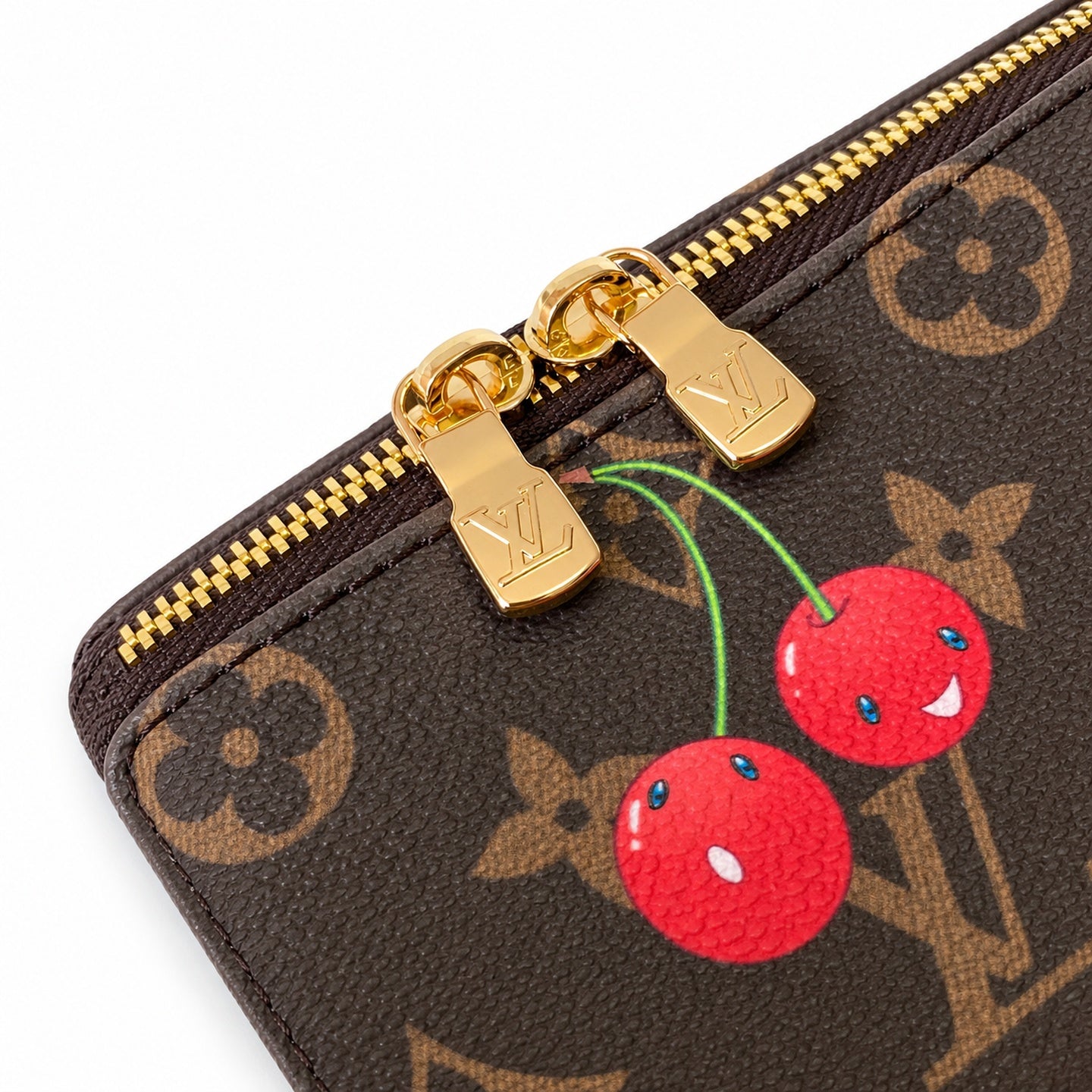 Louis Vuitton Speedy Bandouliere Takashi Murakami Canvas Leather Handbag