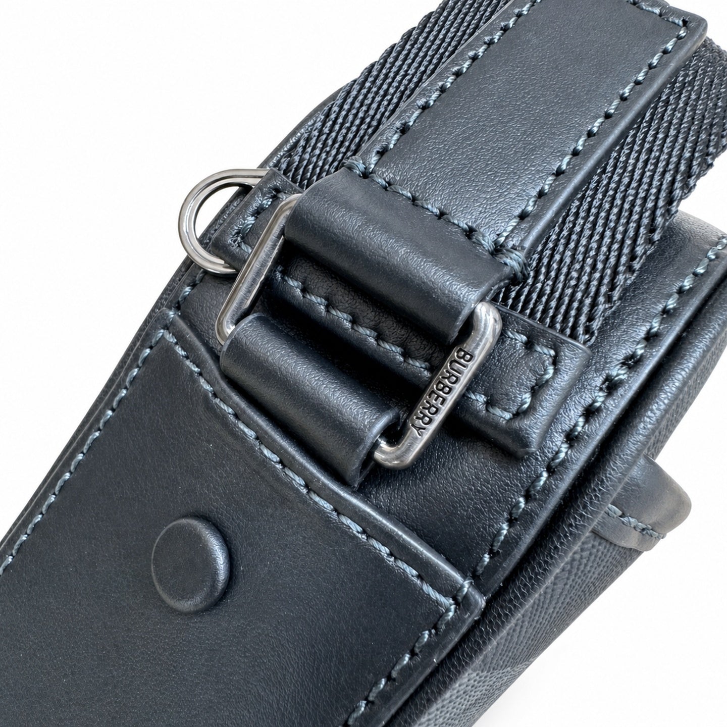 Burberry Leather Check Crossbody Bag