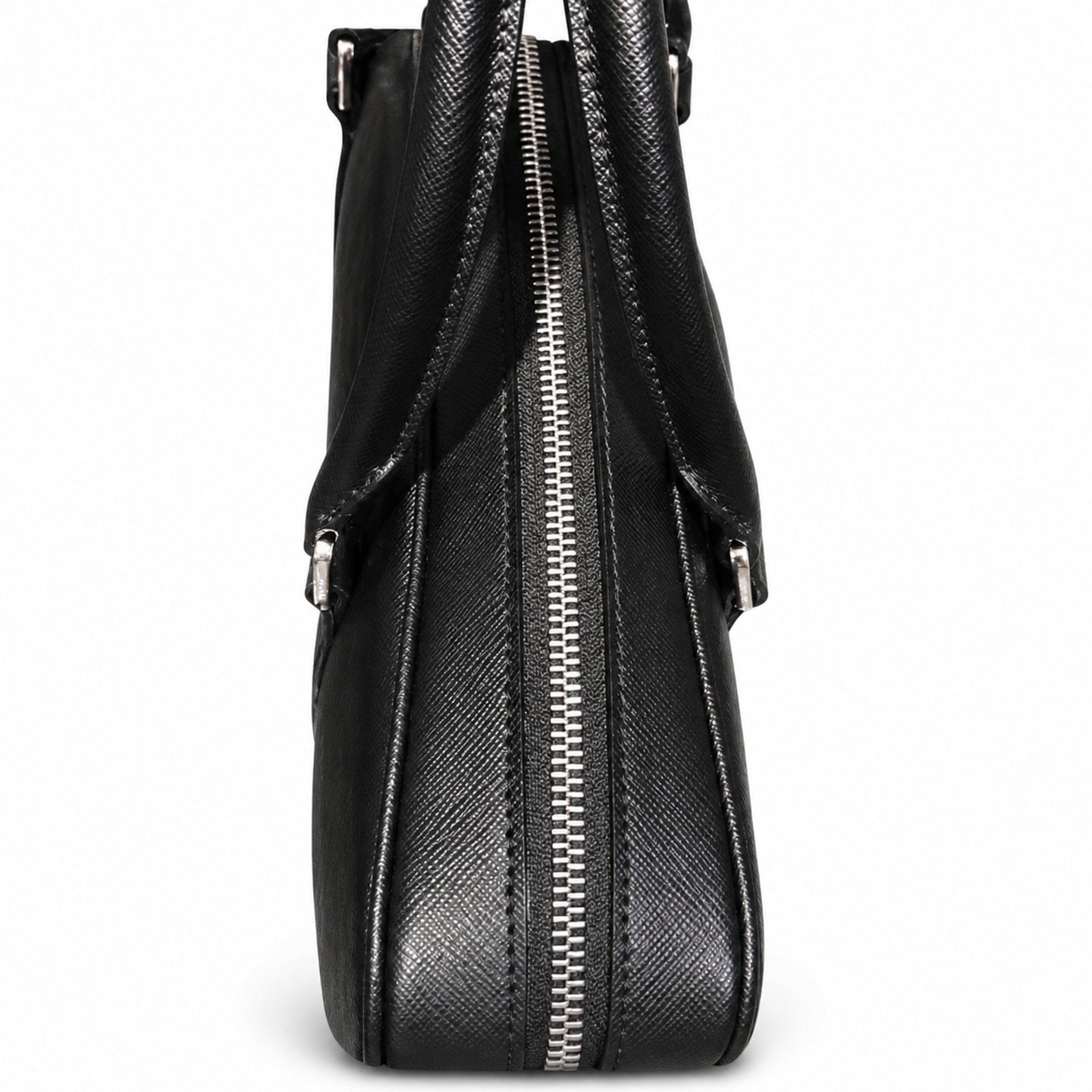 Prada Saffiano Leather Black Briefcase