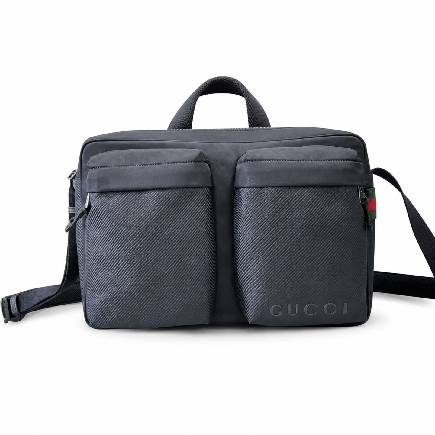 Gucci Medium Nylon Black Crossbody Bag