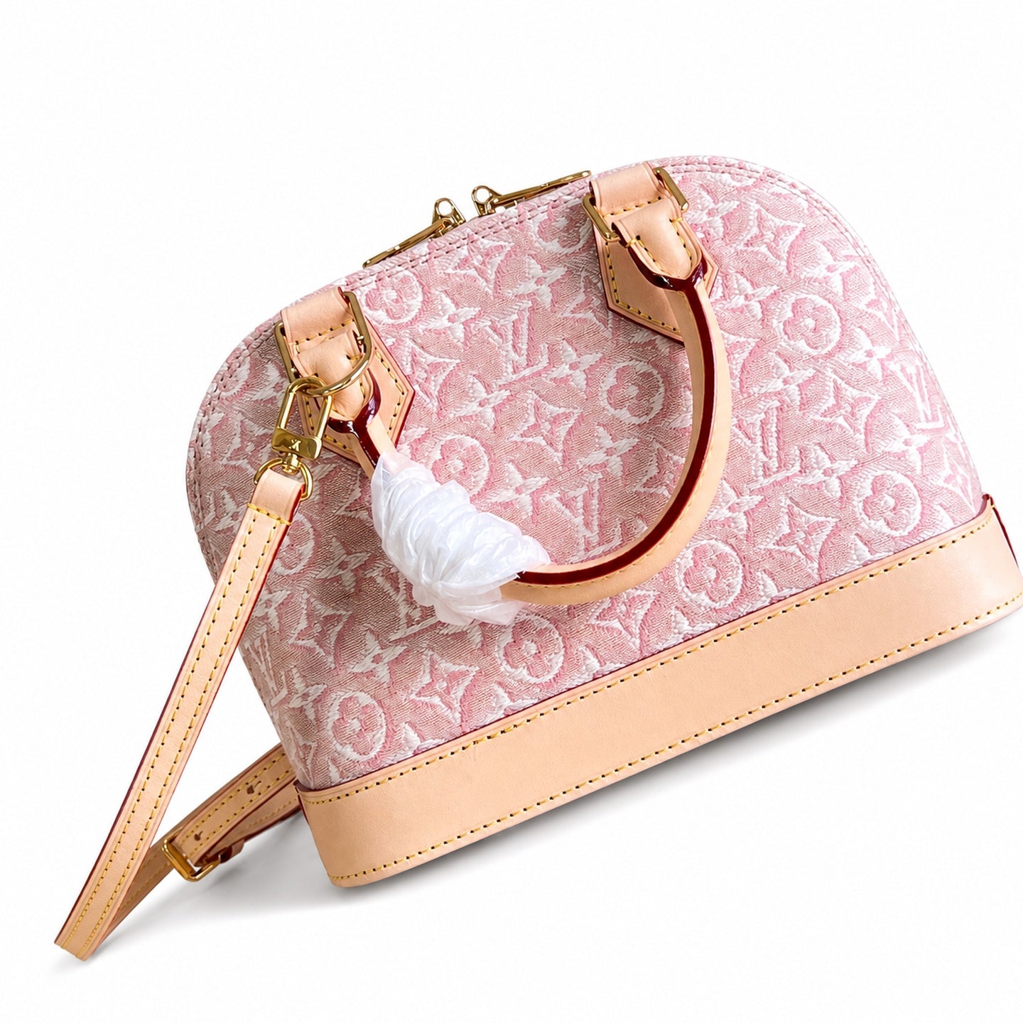 Louis Vuitton Alma Small Embroidered Cotton Canvas Jacquard Handbag