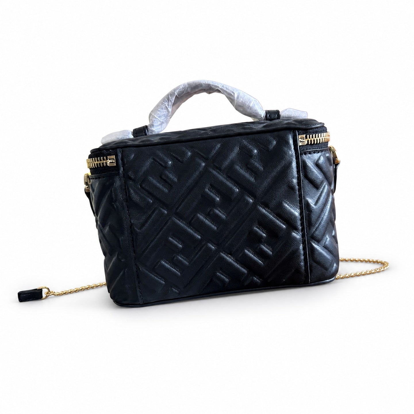 Fendi Mini Leather Black Vanity Bag