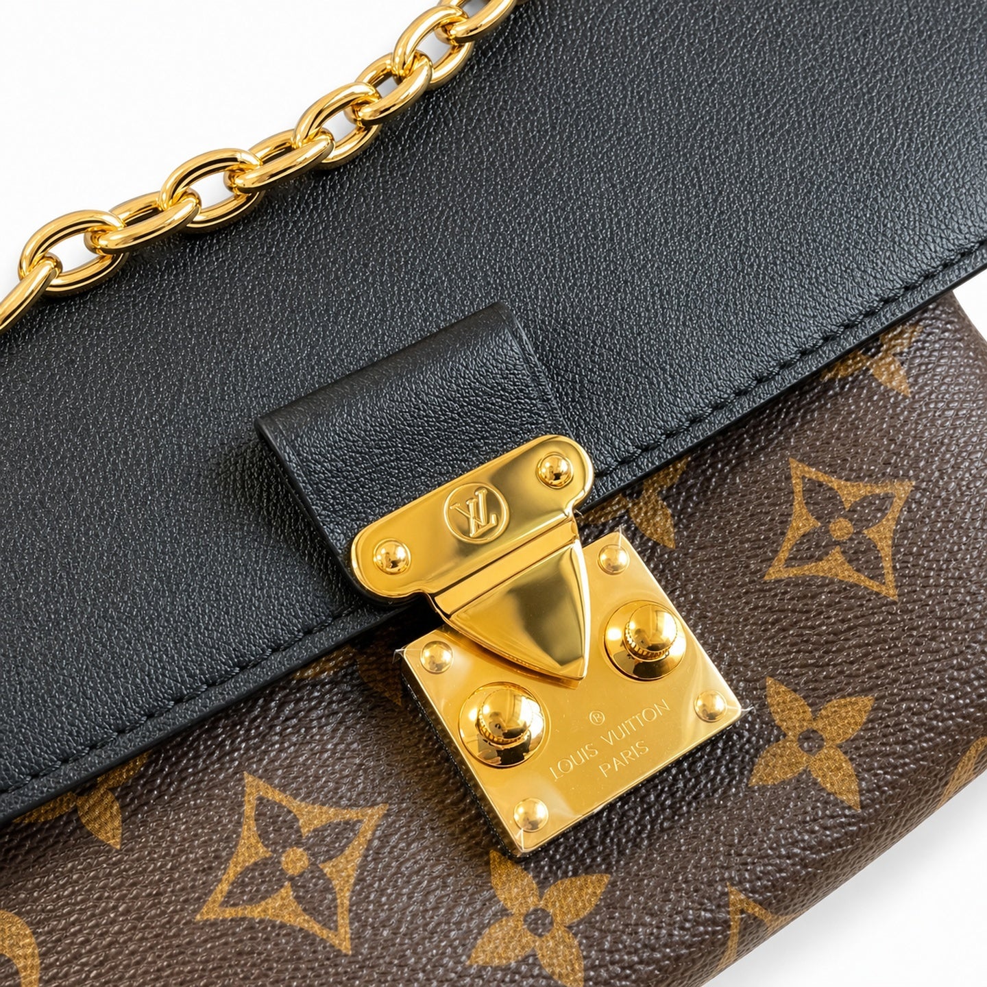 Louis Vuitton Madeleine Canvas Leather Gold Handbag