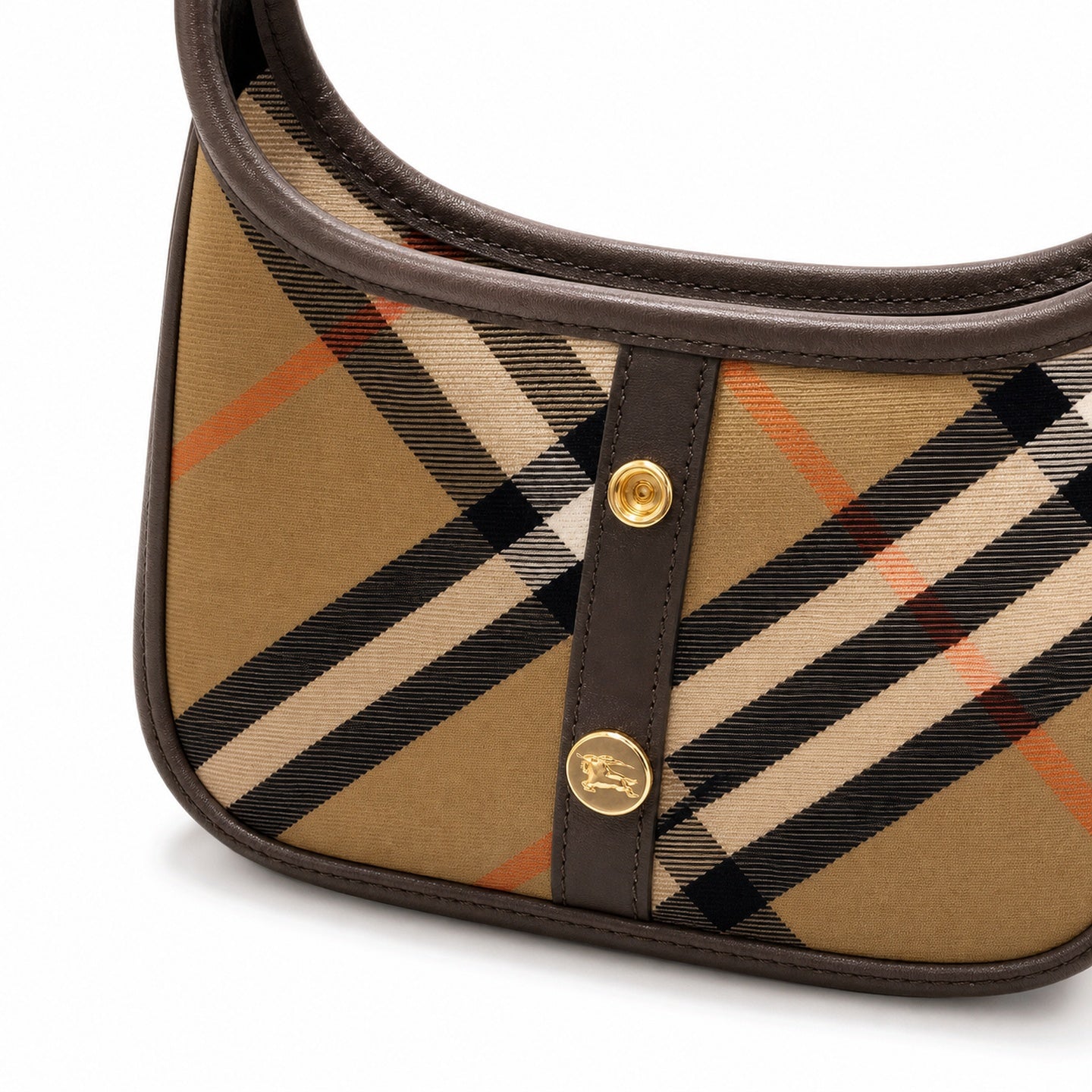 Burberry Cotton Check Shoulder Bag