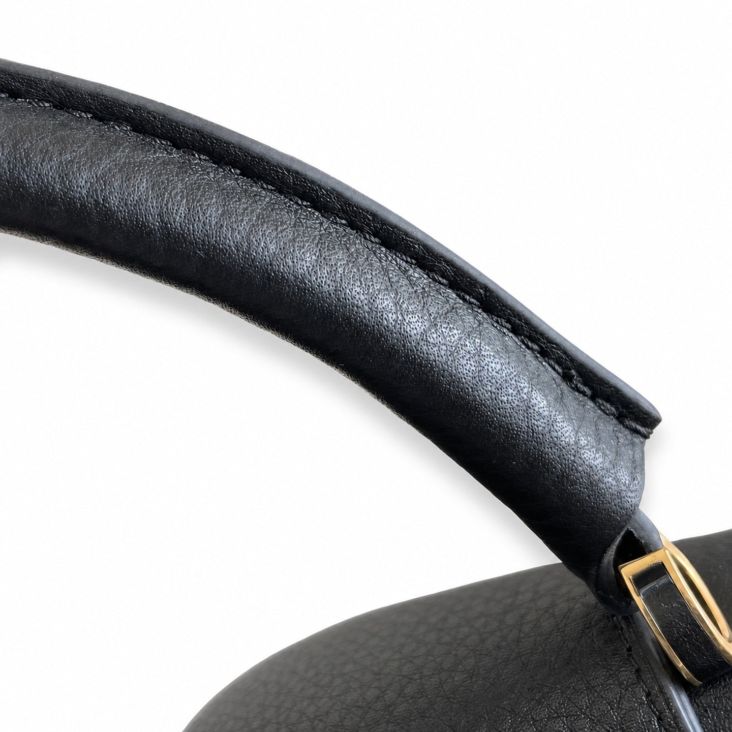 Louis Vuitton Capucines Small Leather Black Gold Handbag