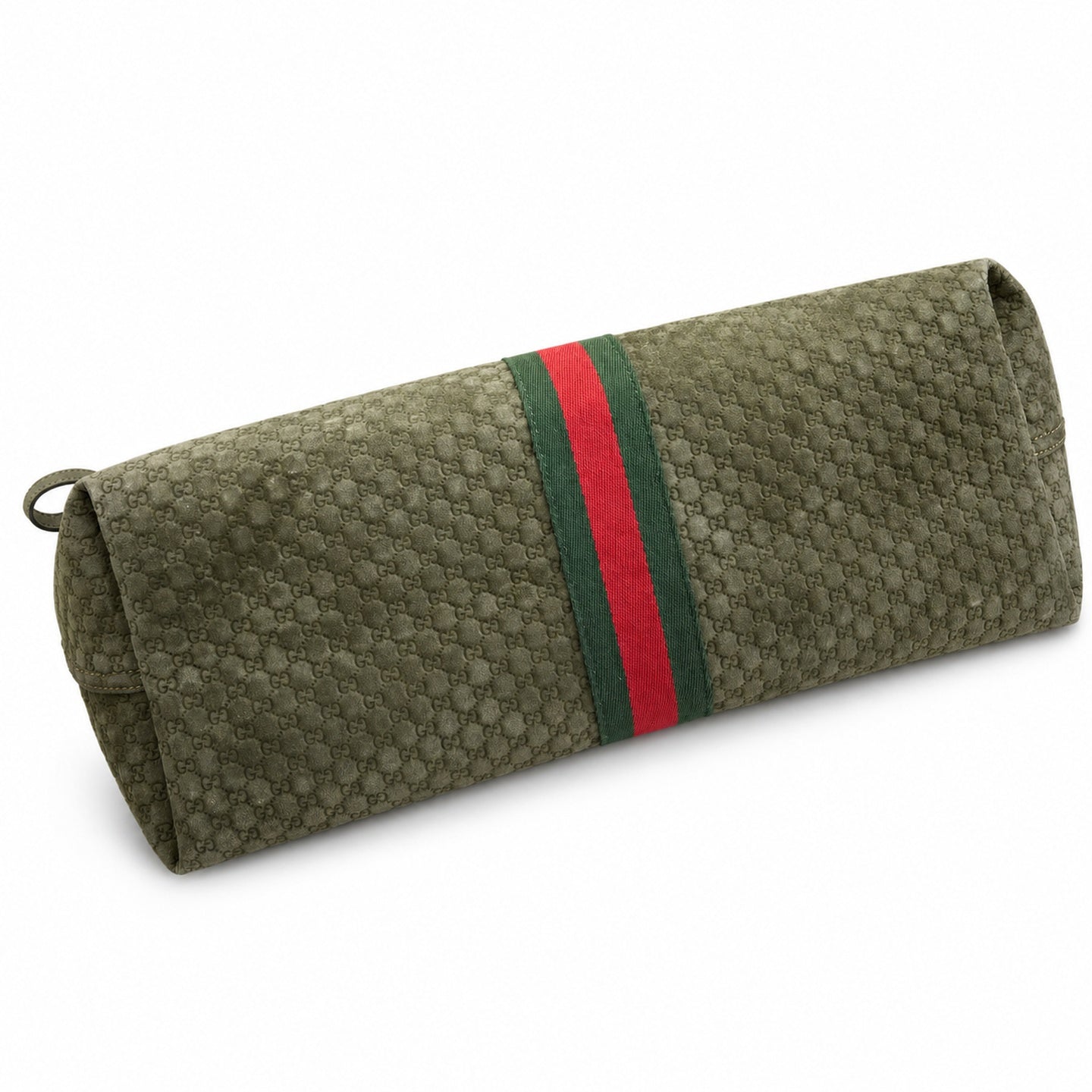 Gucci Giglio Cotton Suede Canvas Velvet Red Green Gold Handbag