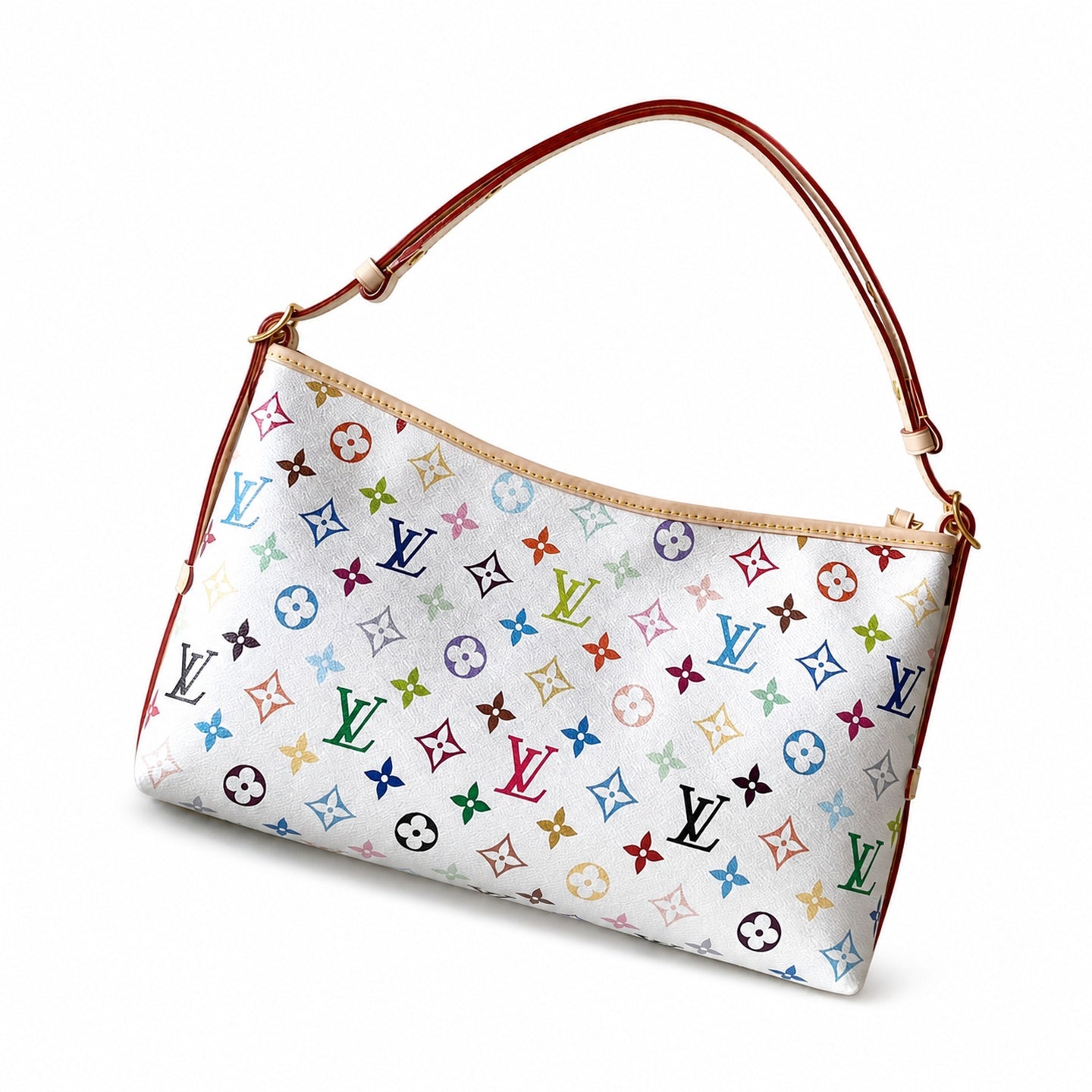 Louis Vuitton CarryAll Canvas Leather Handbag