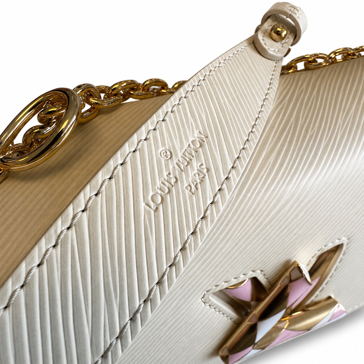 Louis Vuitton Twist Small Leather White Handbag