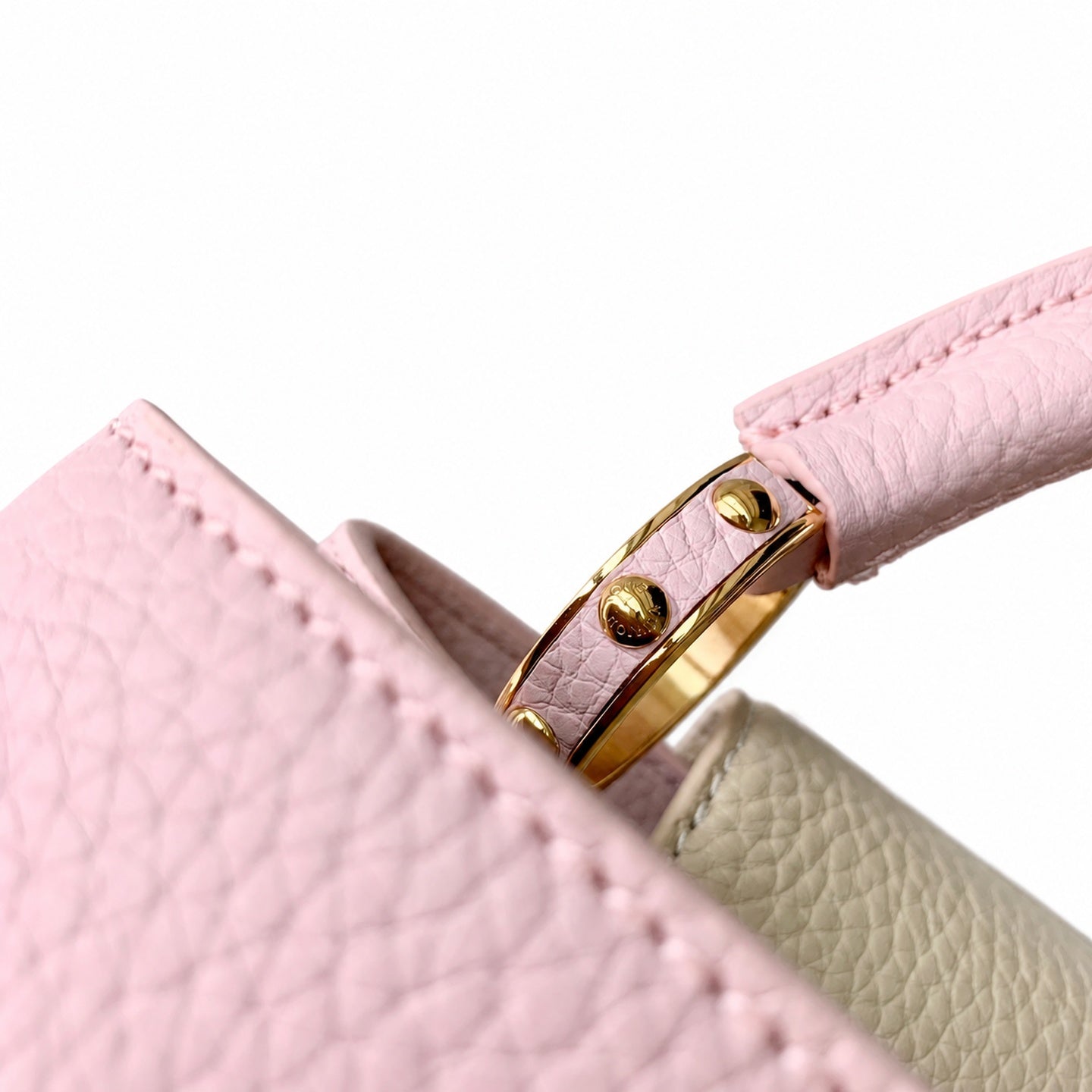Louis Vuitton Capucines Mini Leather Pink Handbag