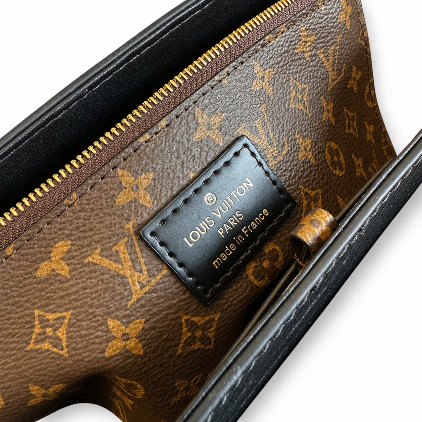 Louis Vuitton Twist Leather Black Gold Handbag