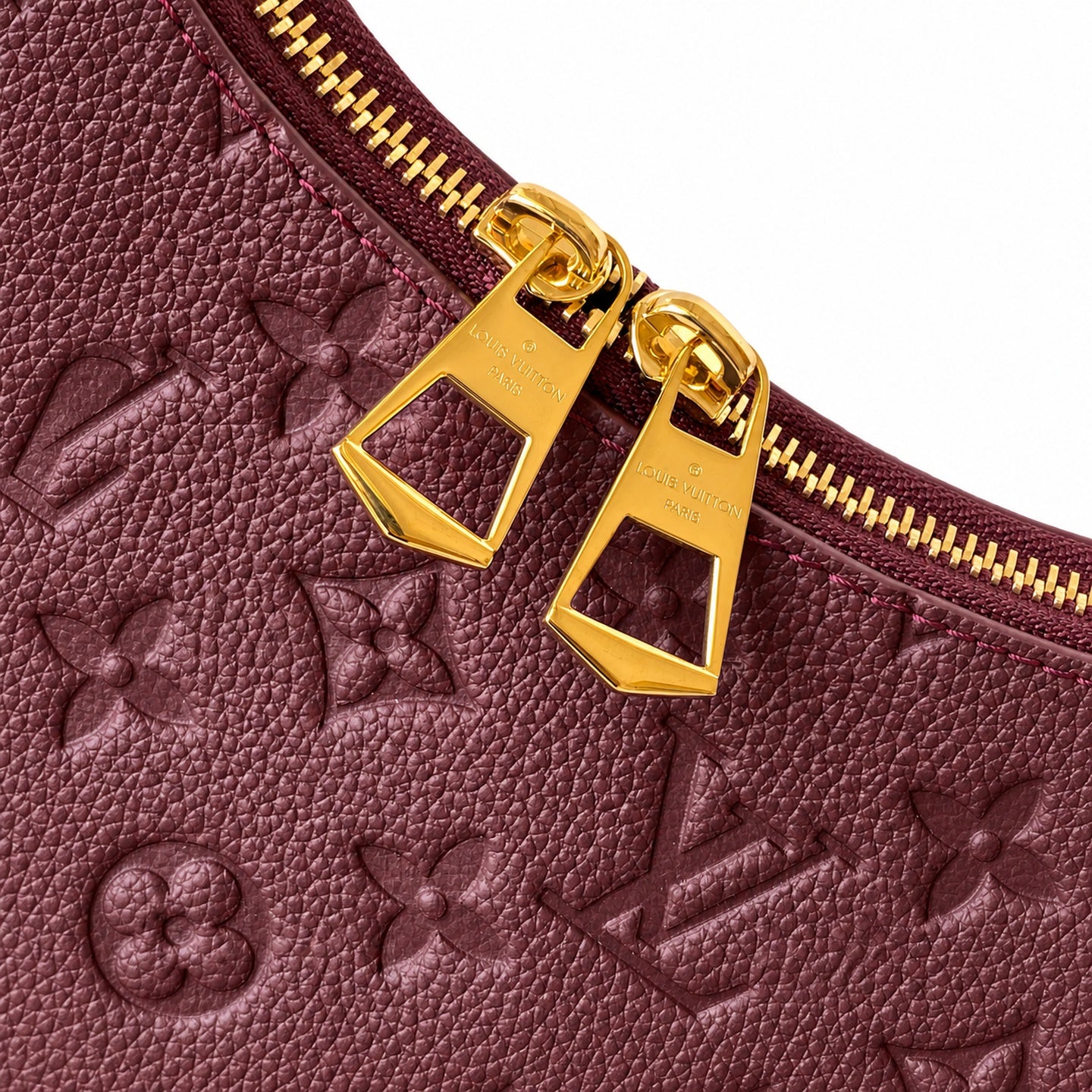 Louis Vuitton Boulogne Leather Black Gray Handbag