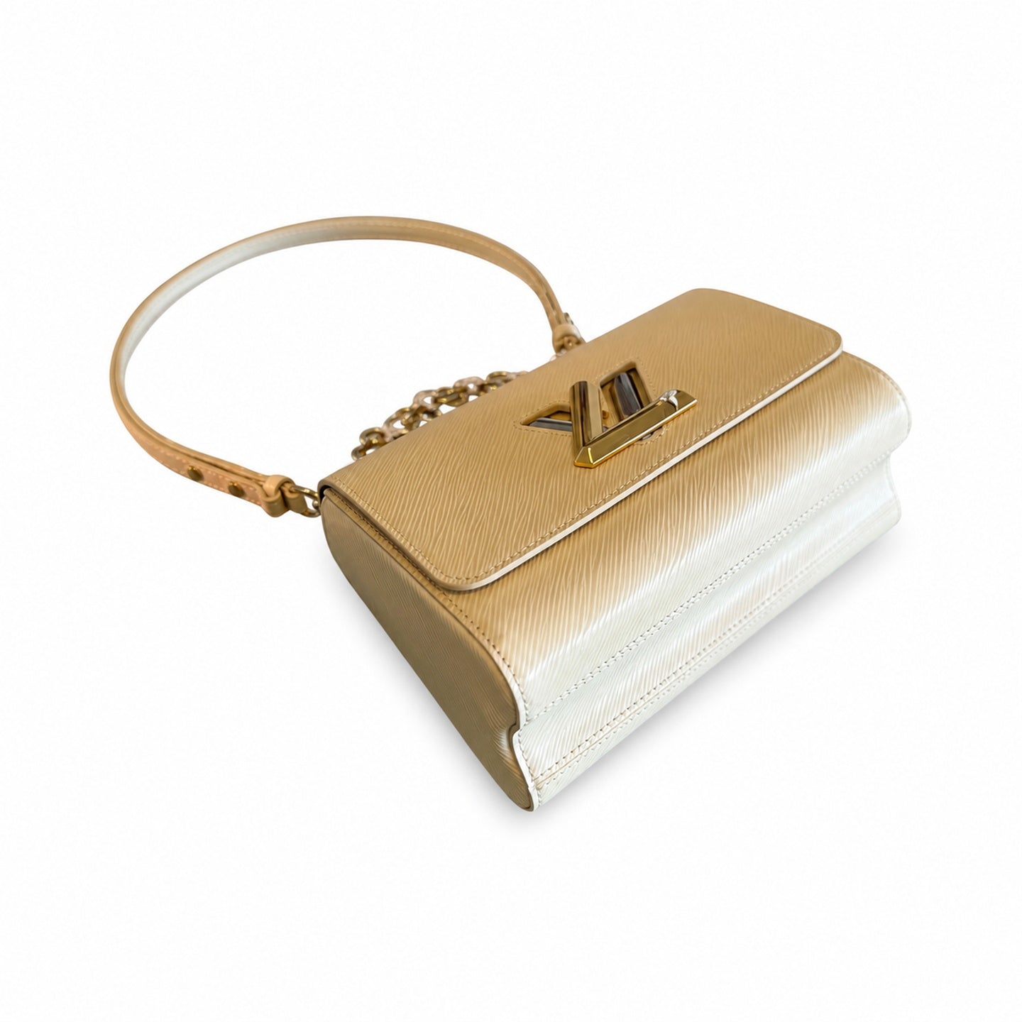 Louis Vuitton Twist Medium Leather White Handbag