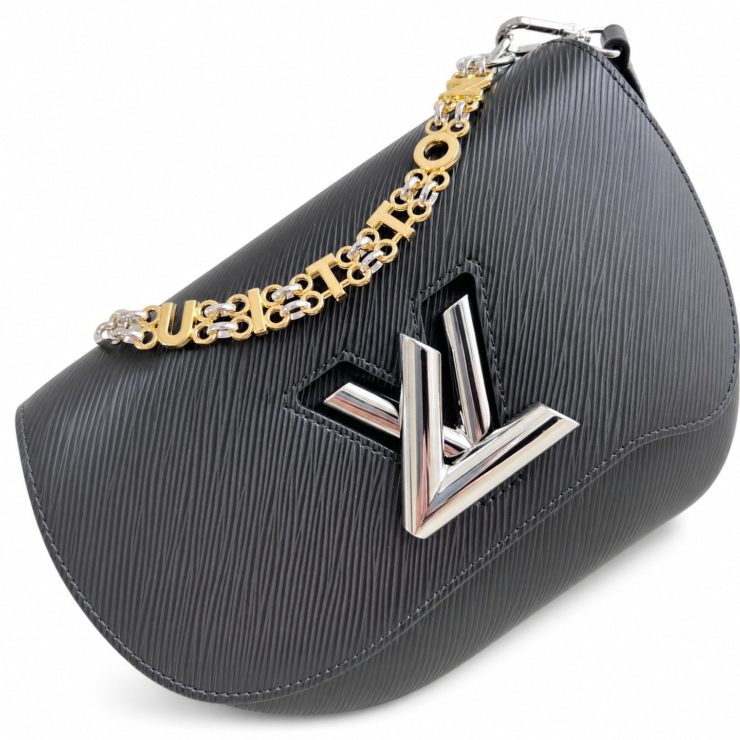 Louis Vuitton Twist Medium Leather Black Handbag
