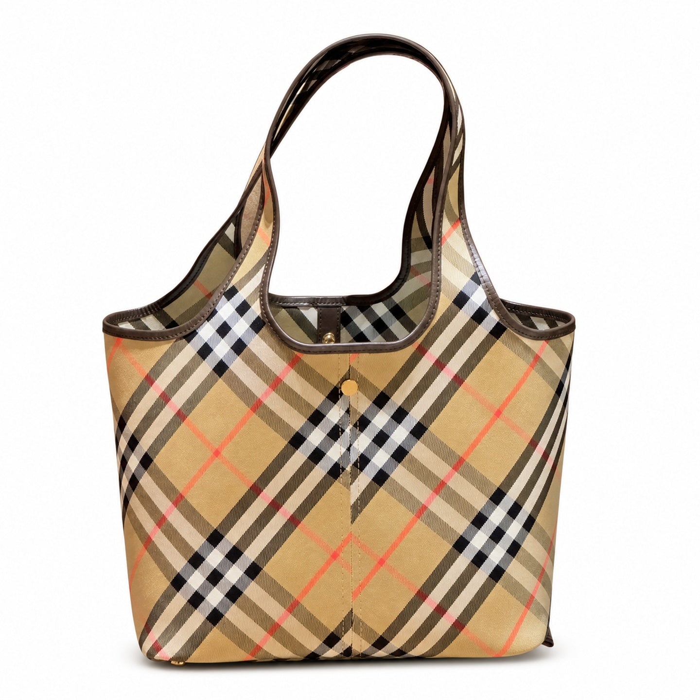Burberry Cotton Check Shoulder Bag