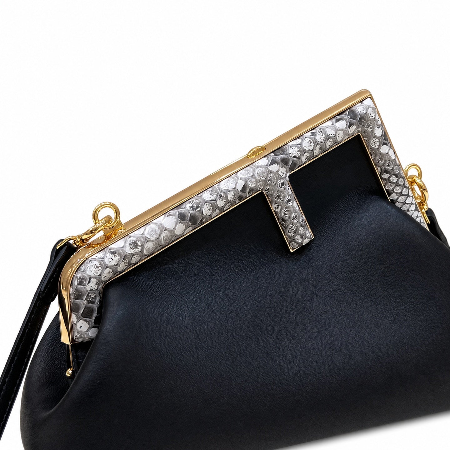 Fendi First Leather Black Bag