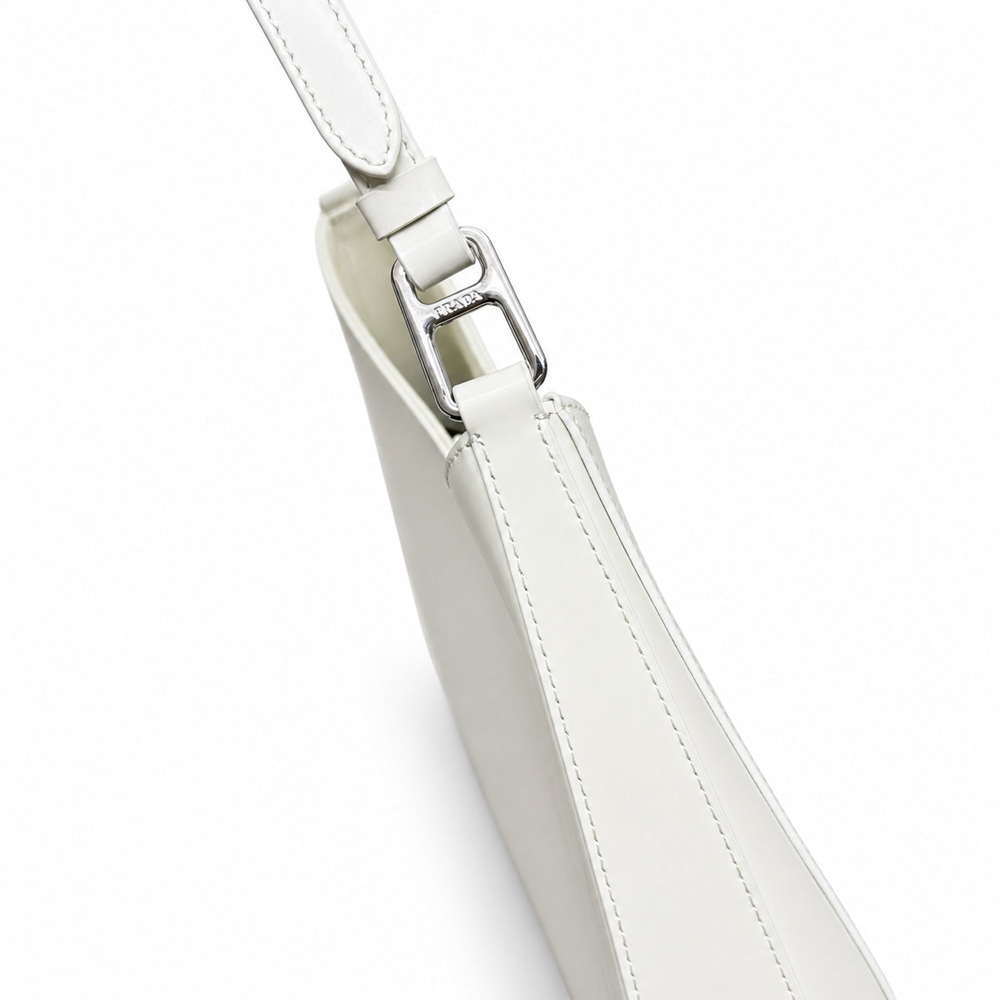 Prada Cleo Large Nylon Leather Bag