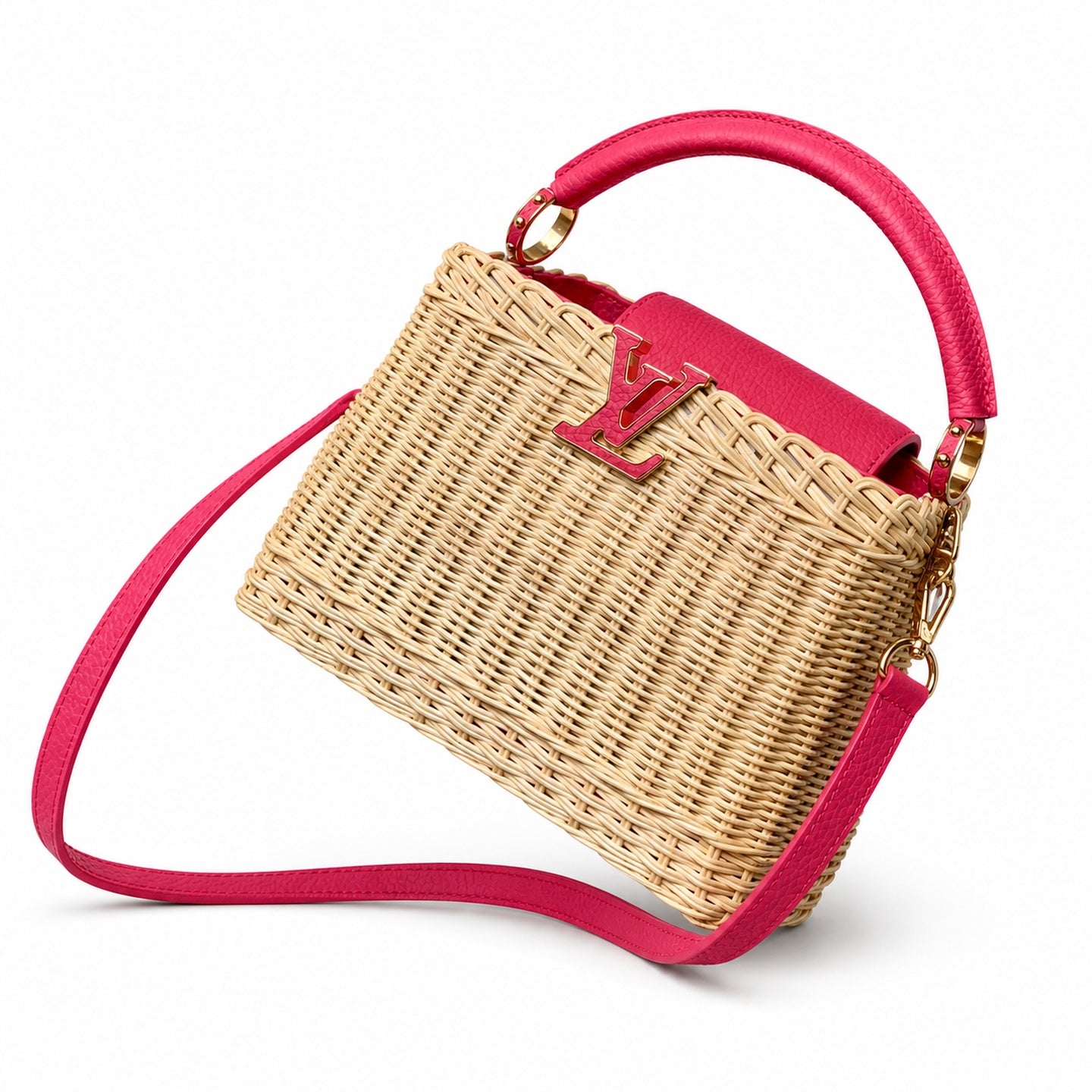 Louis Vuitton Capucines Small Red Handbag