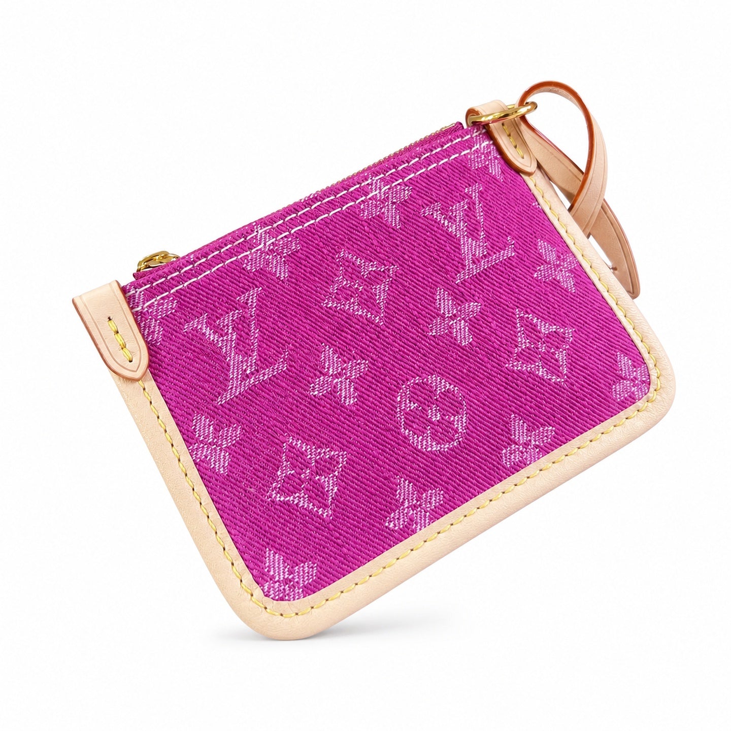 Louis Vuitton All In Denim Leather Red Handbag