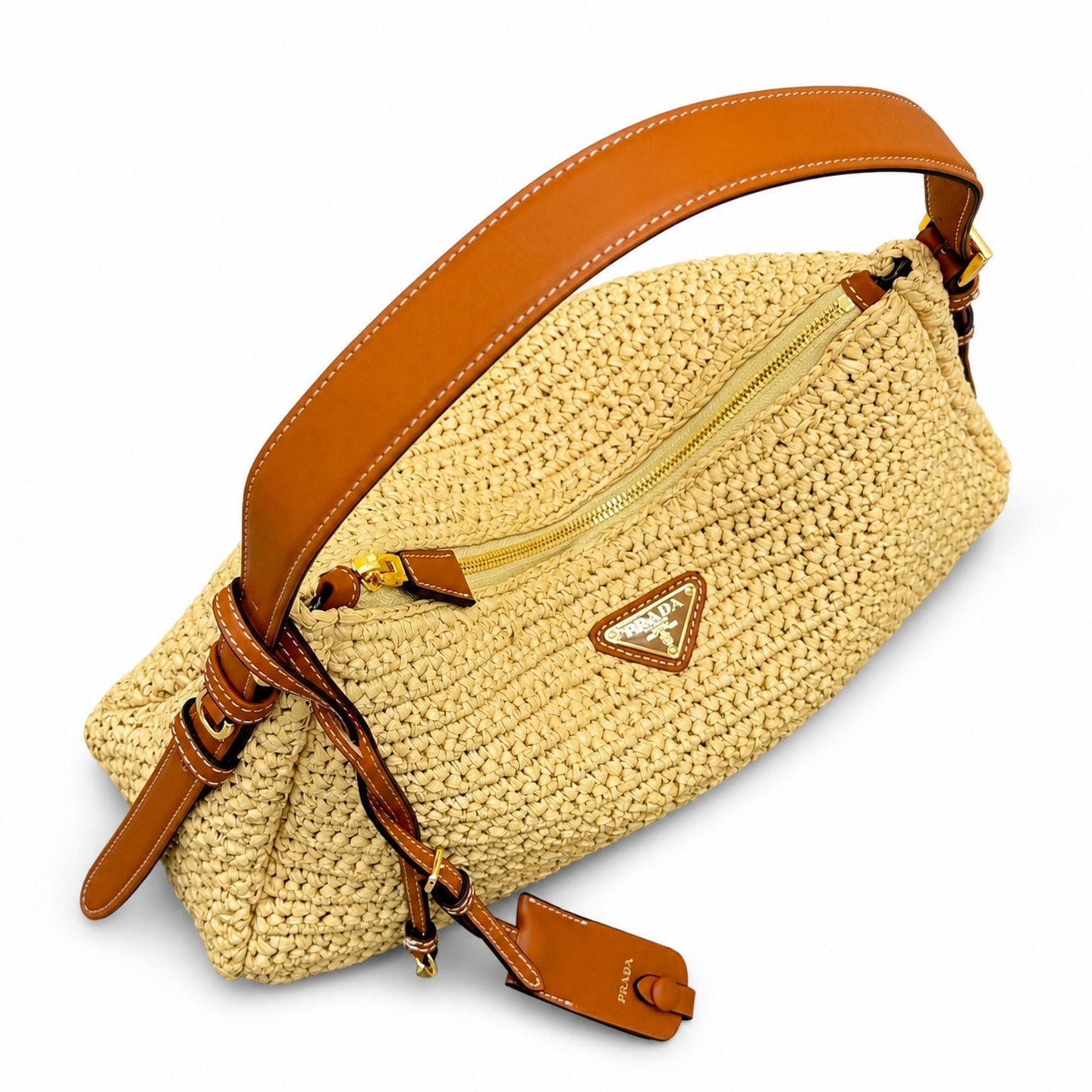 Prada Aimee Medium Leather Shoulder Bag