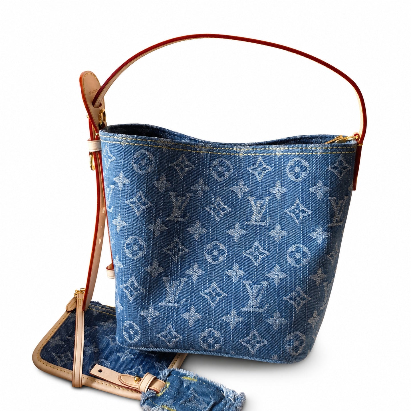 Louis Vuitton All In Denim Blue Handbag
