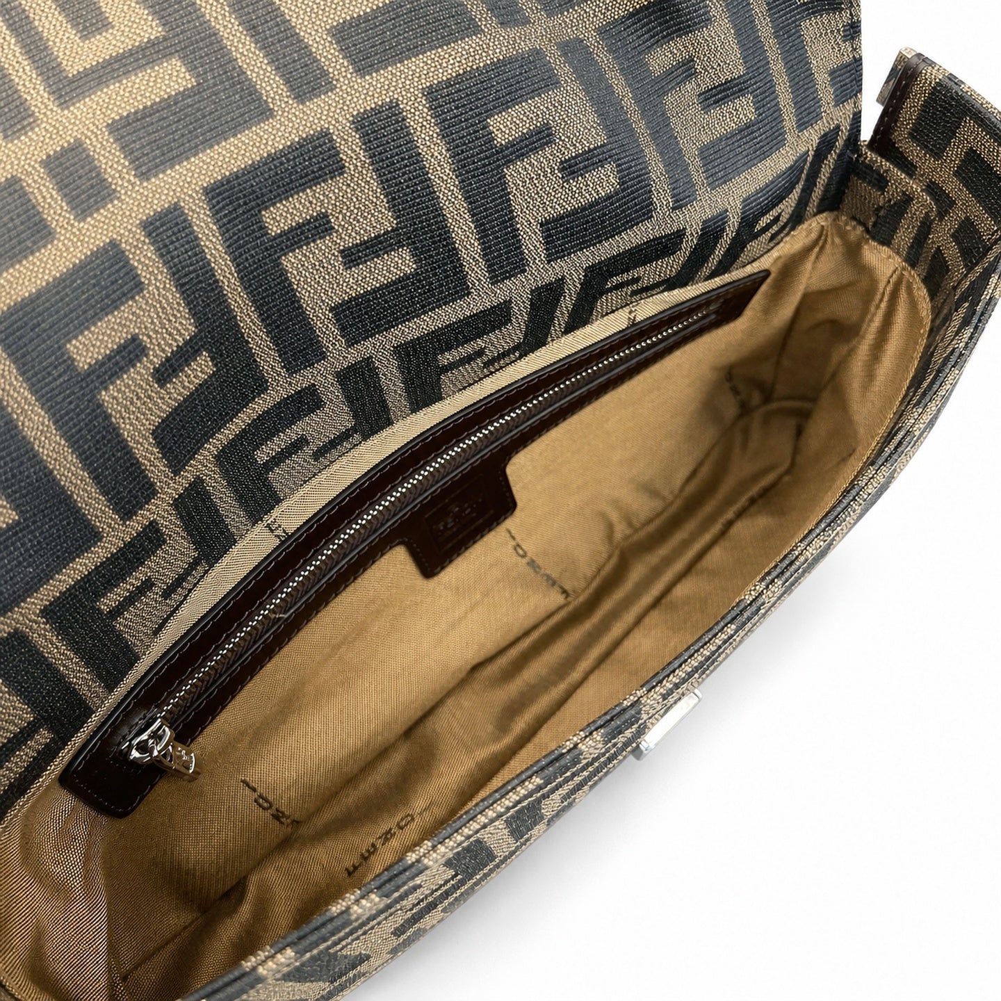 Fendi Baguette Small Silver Bag