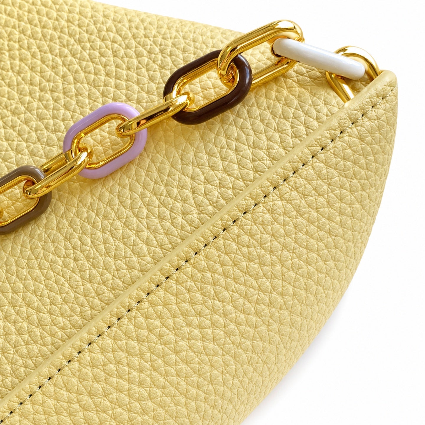 Louis Vuitton Capucines Small Leather Black Yellow Handbag