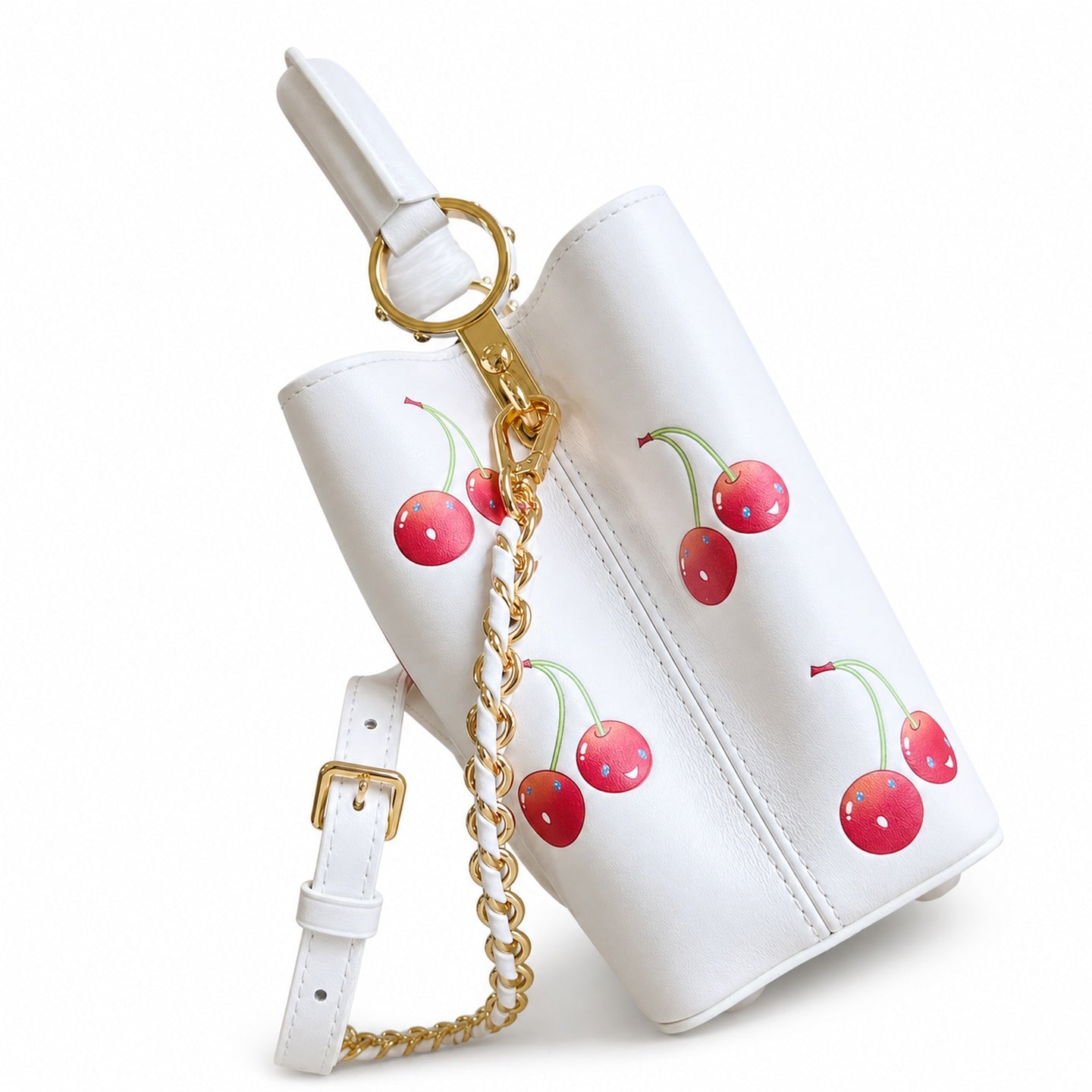 Louis Vuitton Capucines Takashi Murakami Small Leather White Handbag
