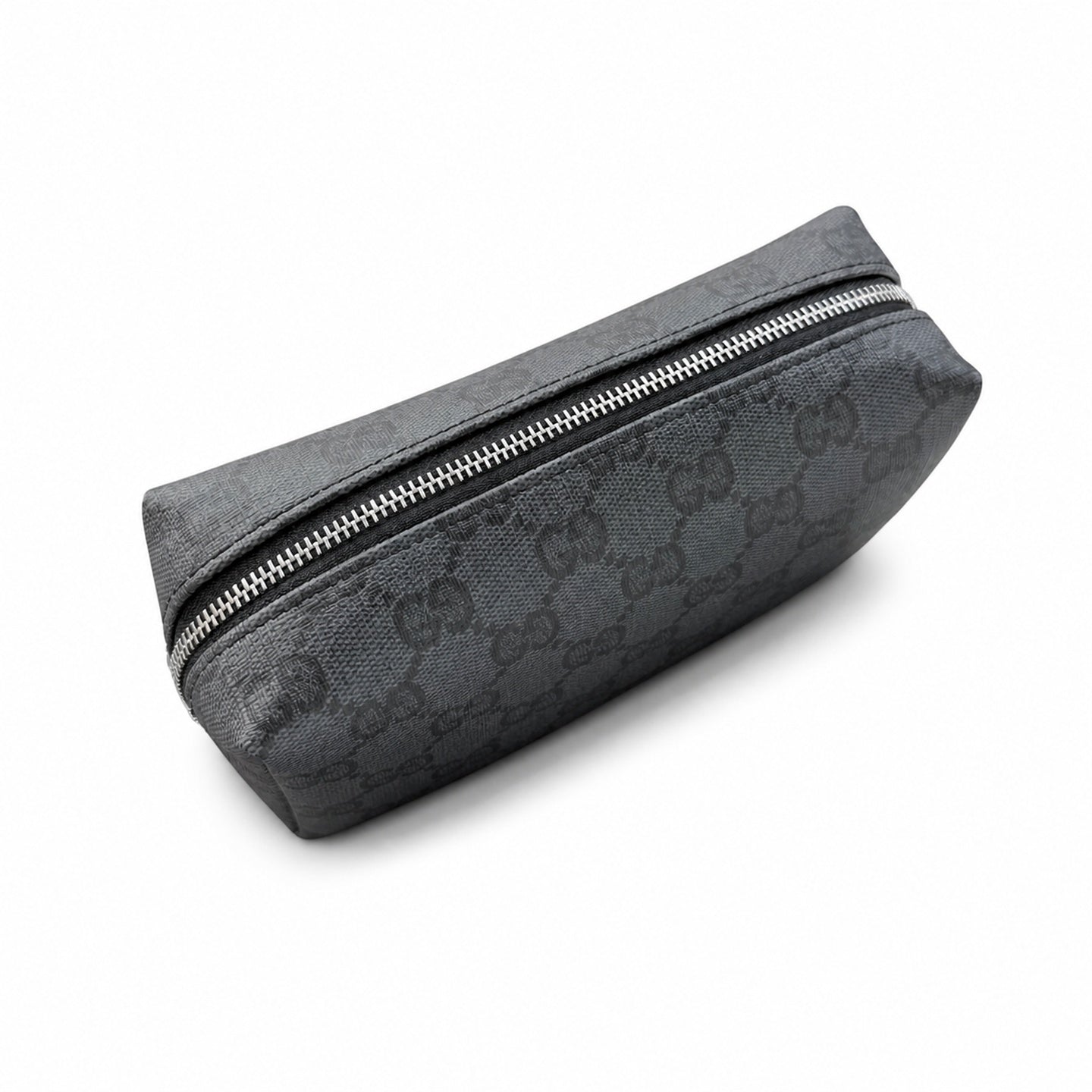 Gucci Small Canvas Leather Black Silver Bag