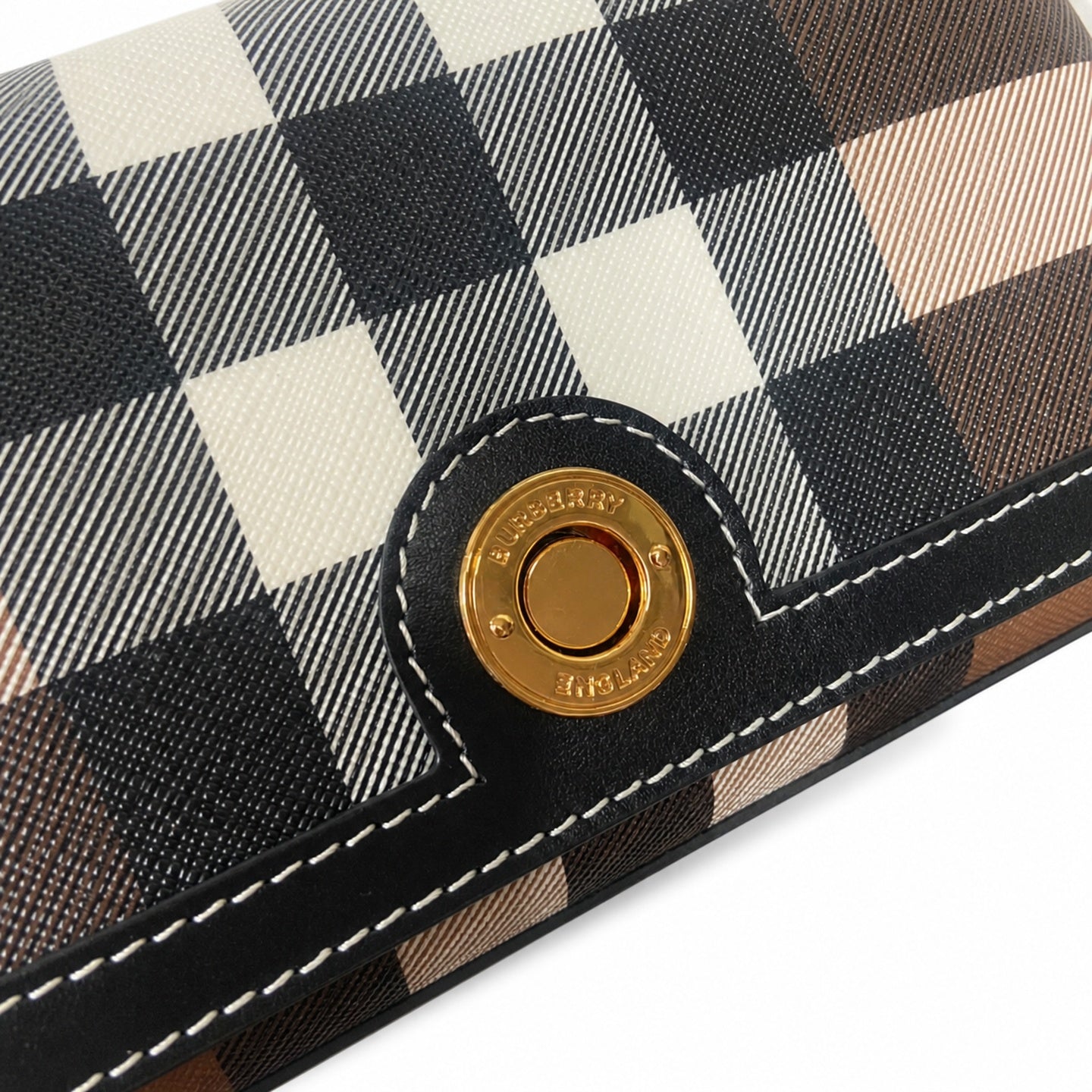 Burberry Leather Check Bag