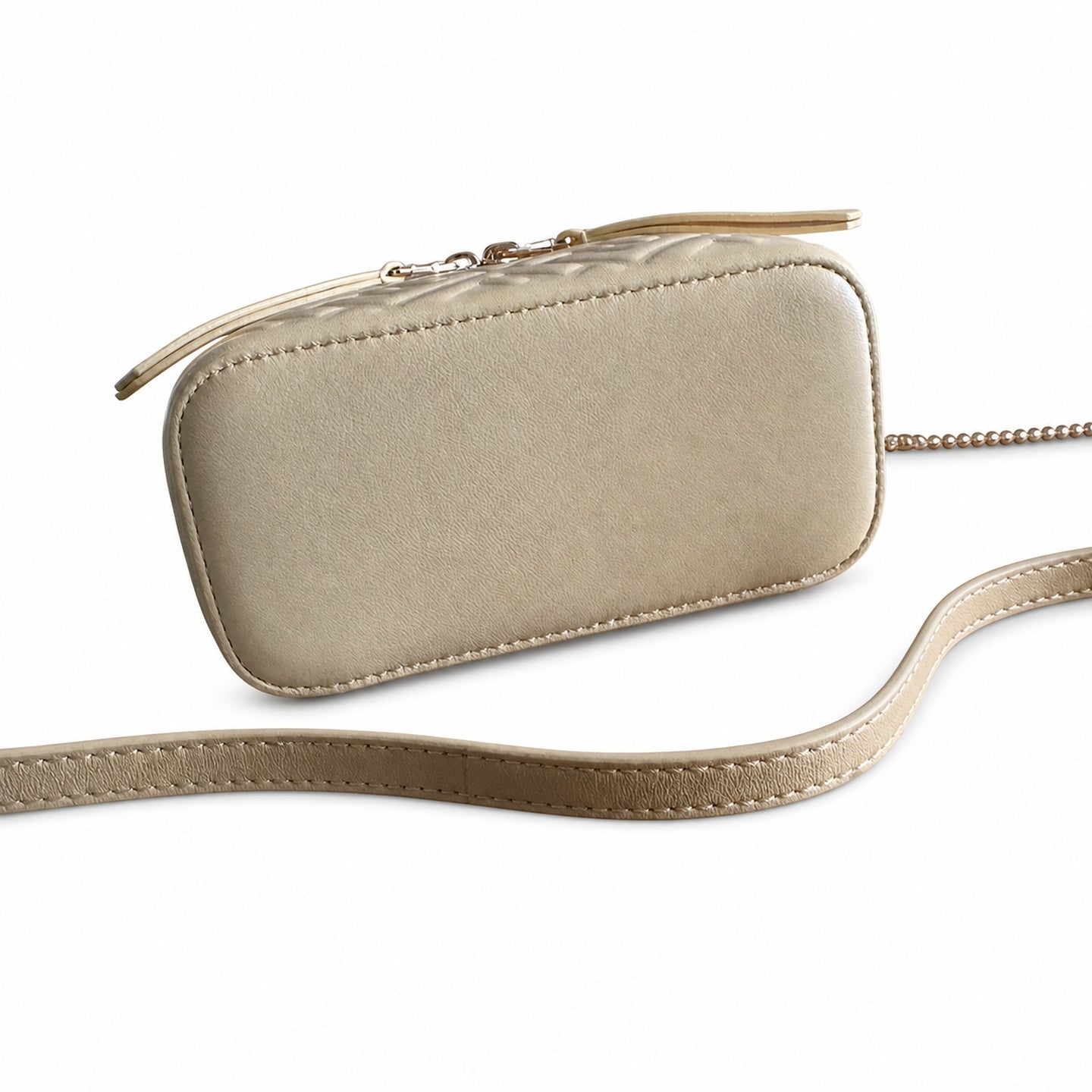 Fendi Mini Leather Yellow Vanity Bag