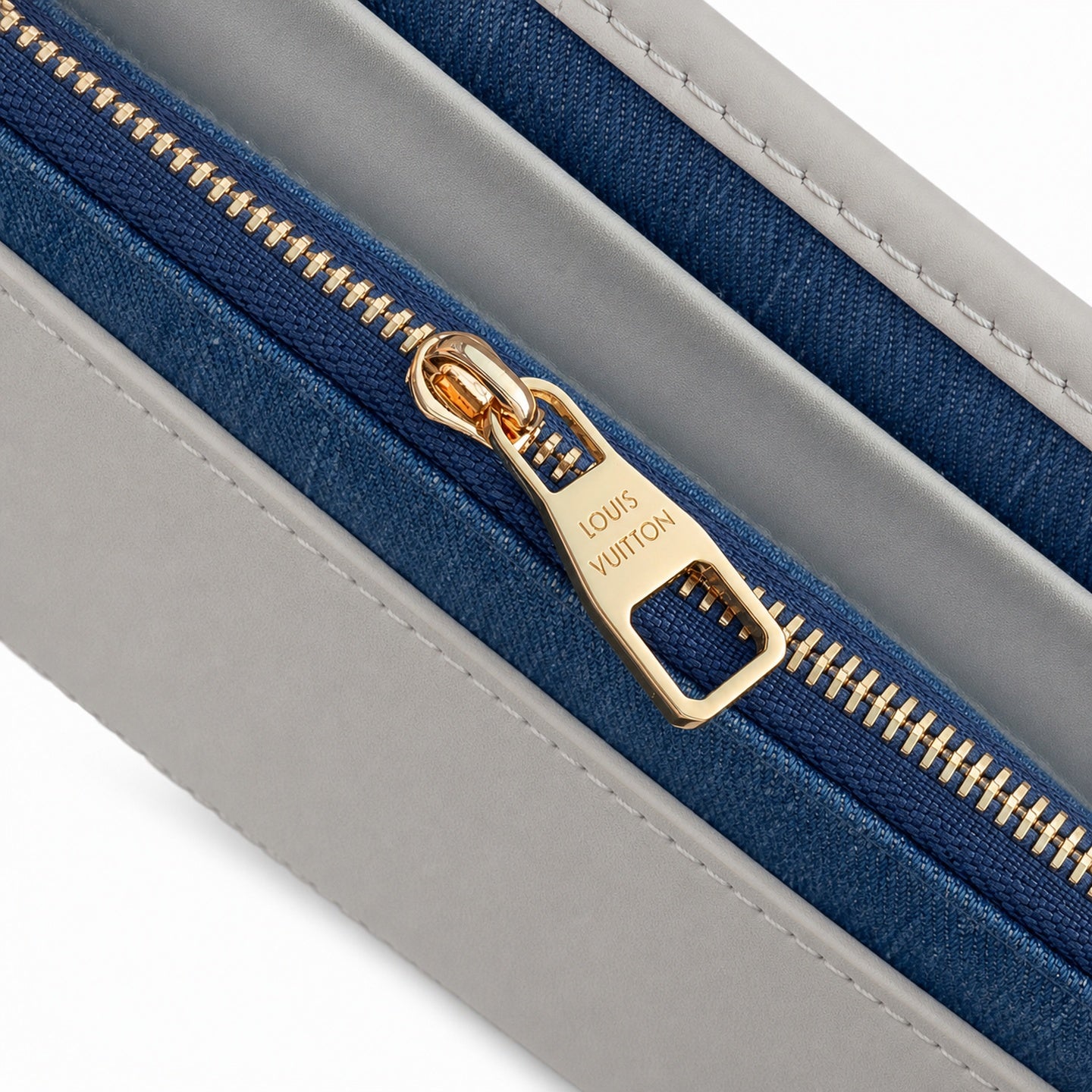 Louis Vuitton Capucines Small Embroidered Denim Leather Handbag