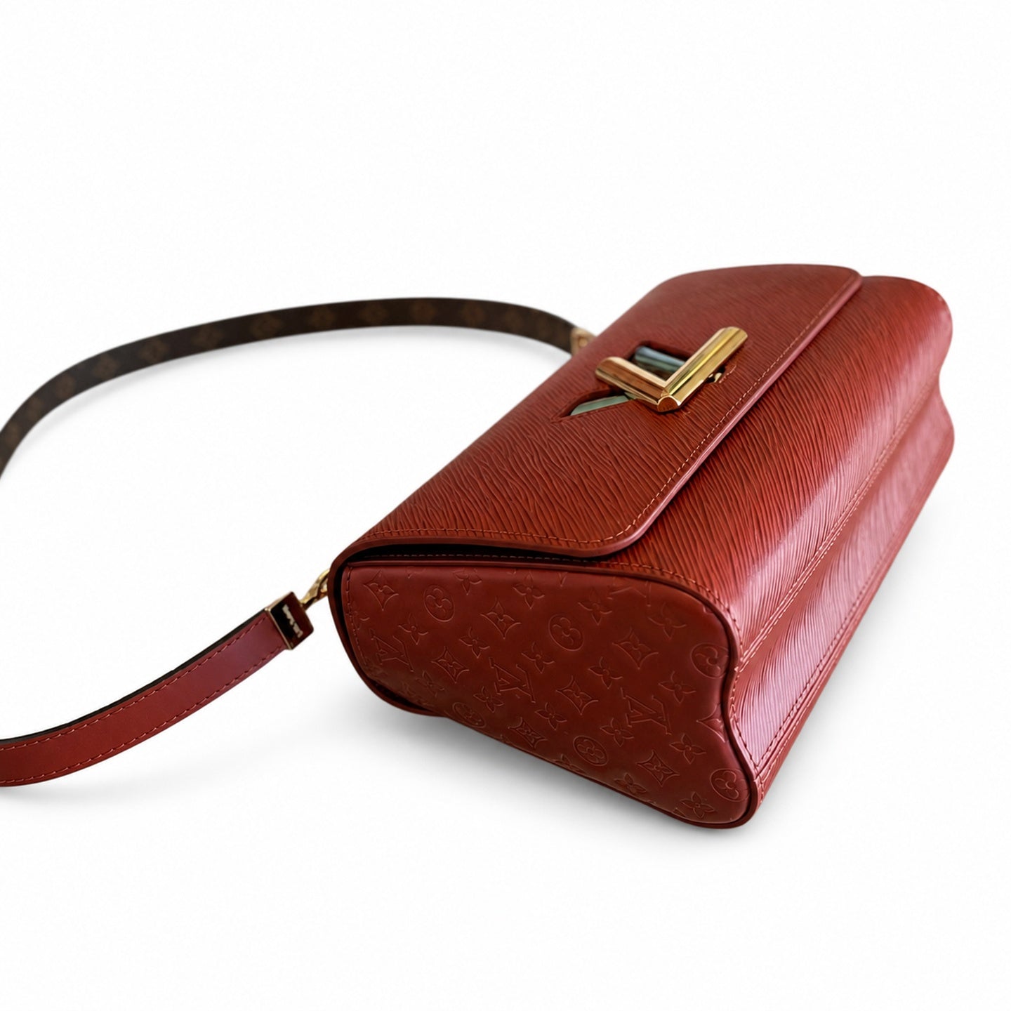 Louis Vuitton Twist Leather Gold Handbag
