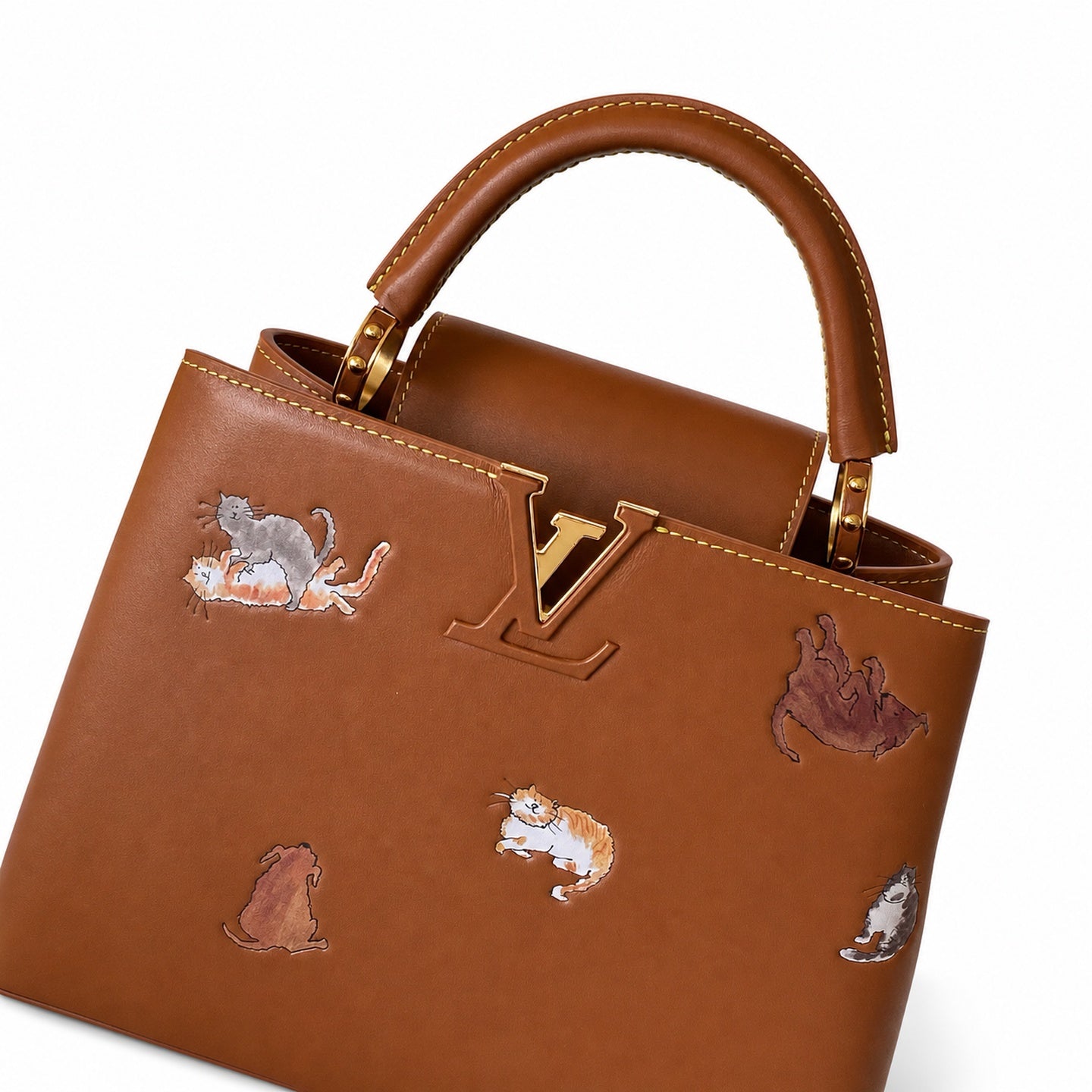 Louis Vuitton Grace Coddington Leather Handbag