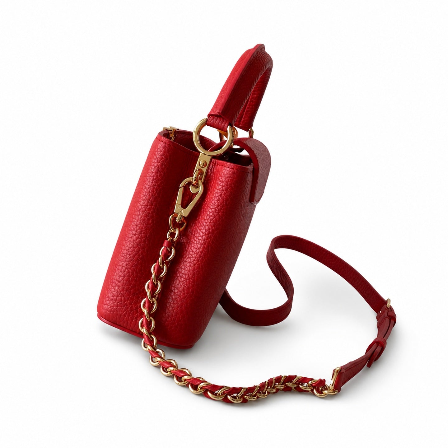 Louis Vuitton Takashi Murakami Mini Denim Leather Black Red Handbag