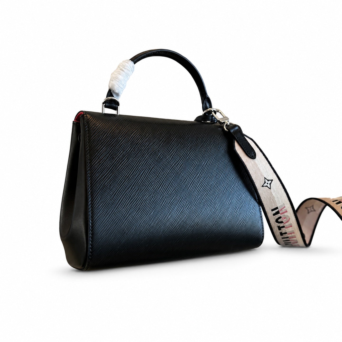 Louis Vuitton Reversible Jacquard Leather Black Handbag