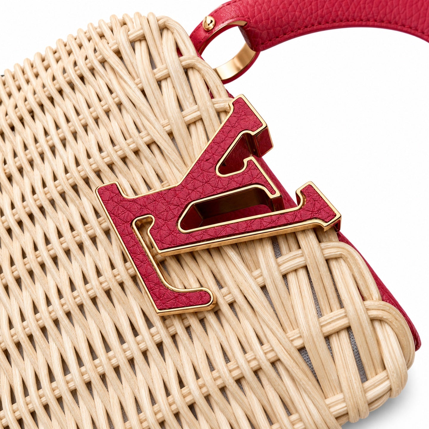 Louis Vuitton Capucines Small Red Handbag