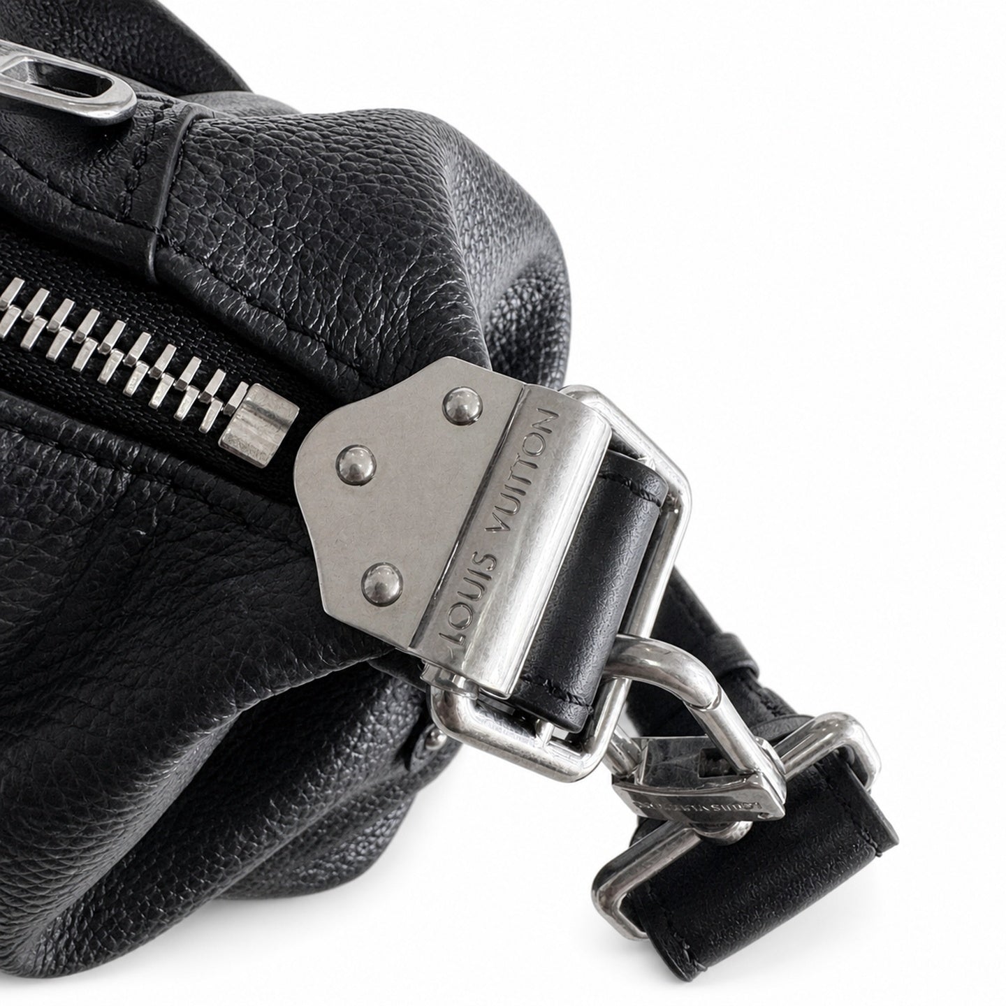 Louis Vuitton Medium Leather Black Handbag