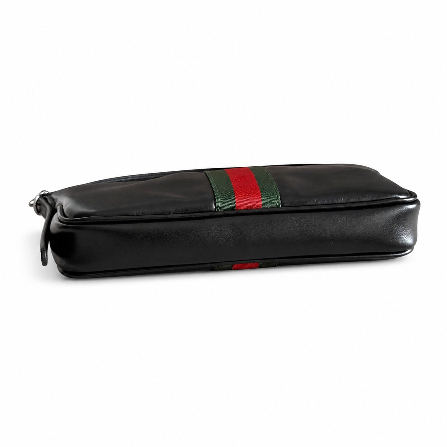 Gucci Leather Black Red Green Bag