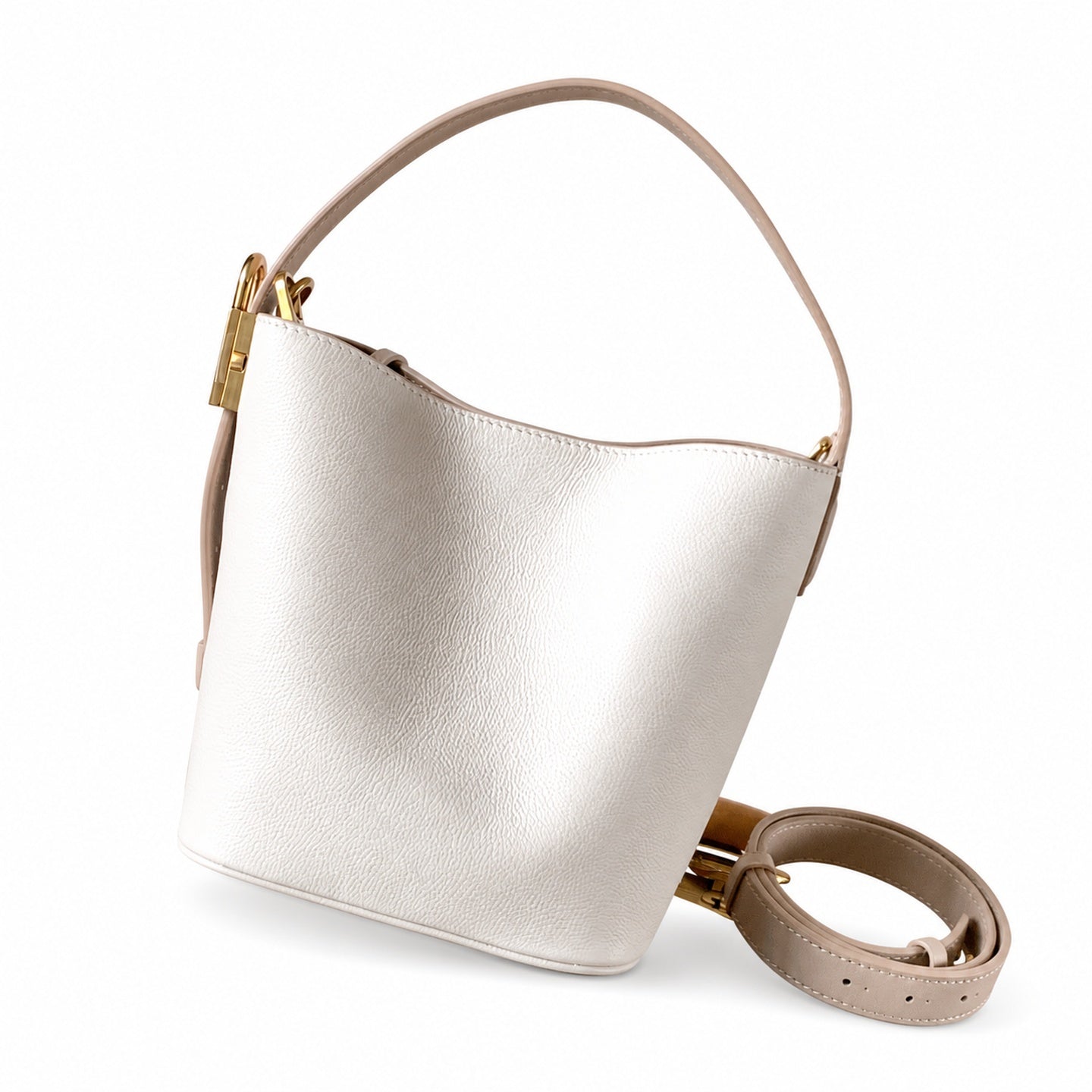 Louis Vuitton Low Key Leather Black White Brown Handbag