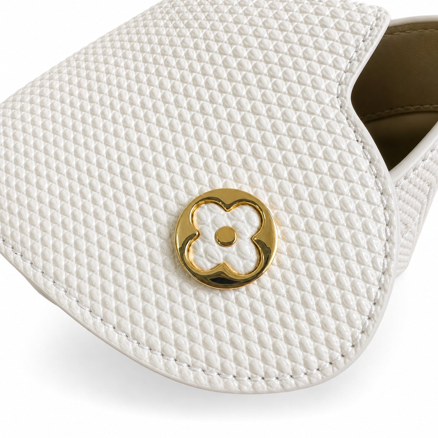 Louis Vuitton Capucines Mini Embroidered Leather White Handbag