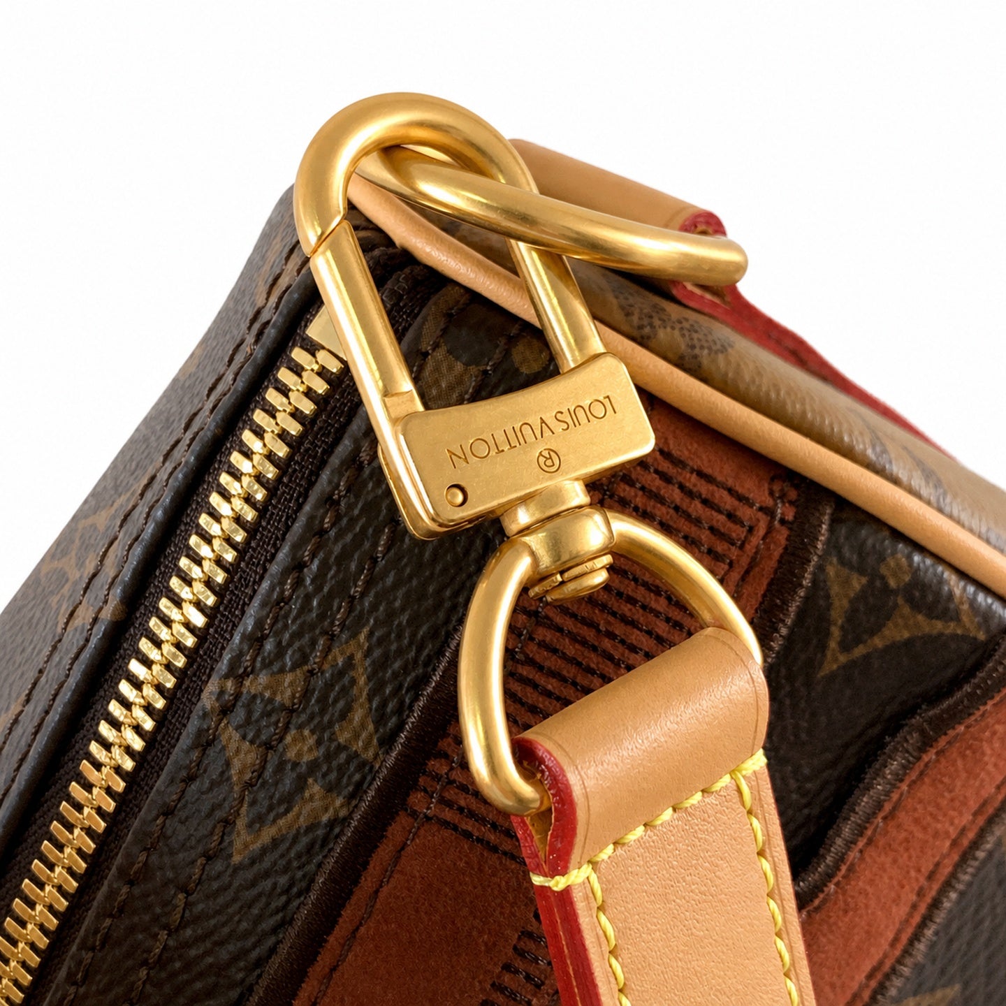 Louis Vuitton Keepall Embroidered Canvas Handbag