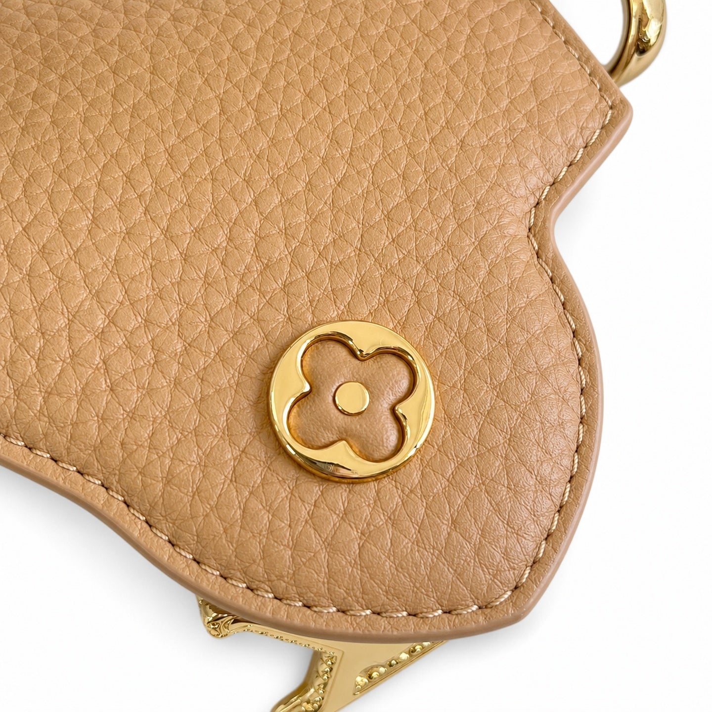 Louis Vuitton Capucines Mini Leather White Brown Handbag