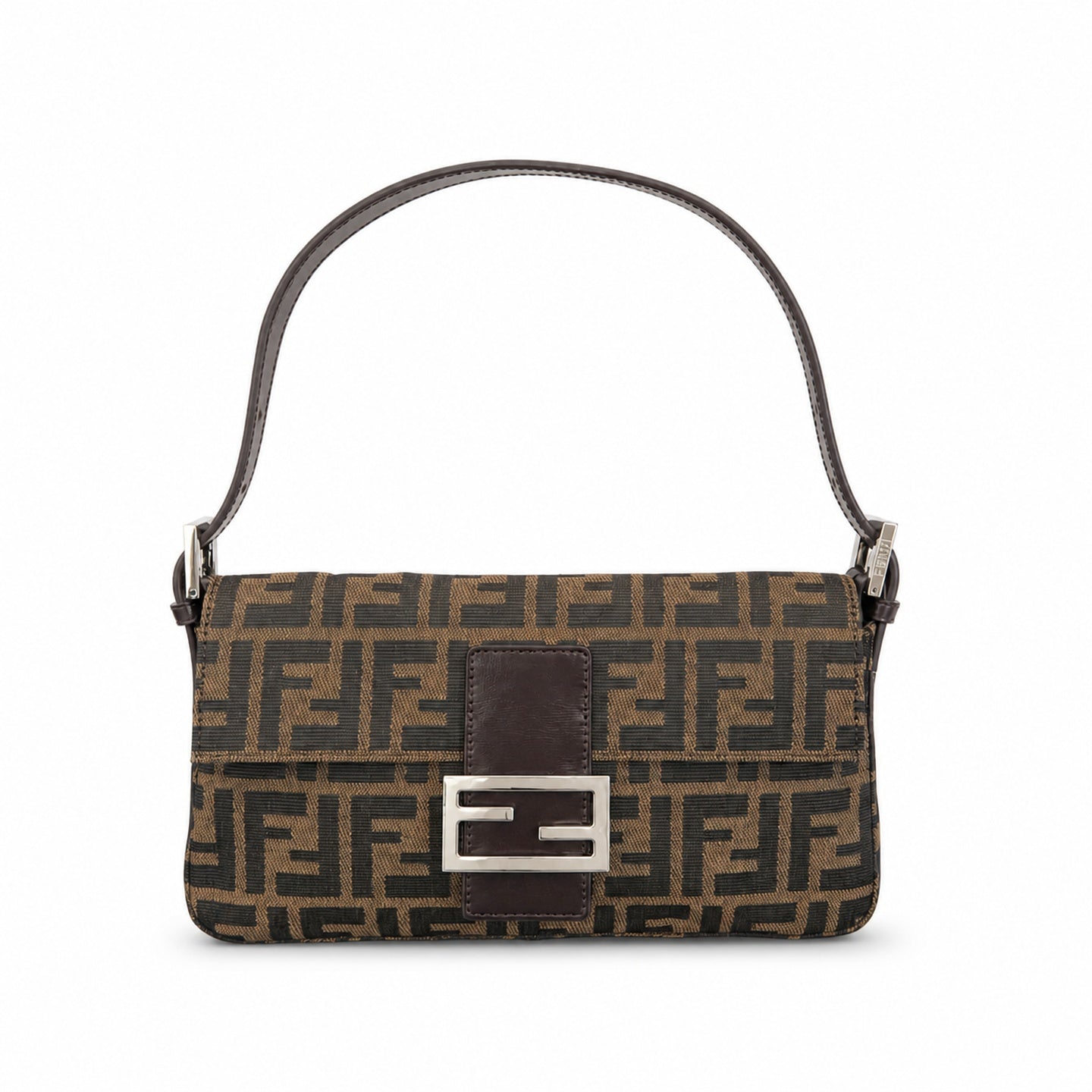 Fendi Baguette Small Silver Bag